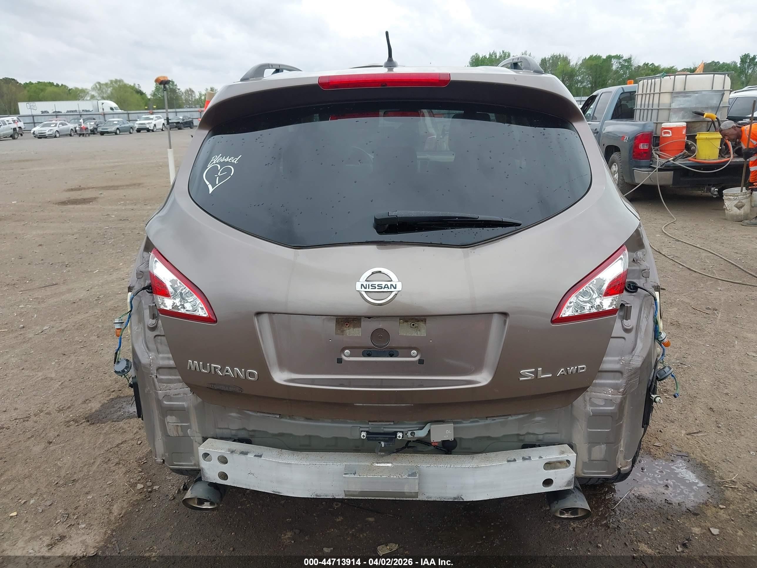 2014 Nissan Murano Sl Gold vin: JN8AZ1MW0EW511778