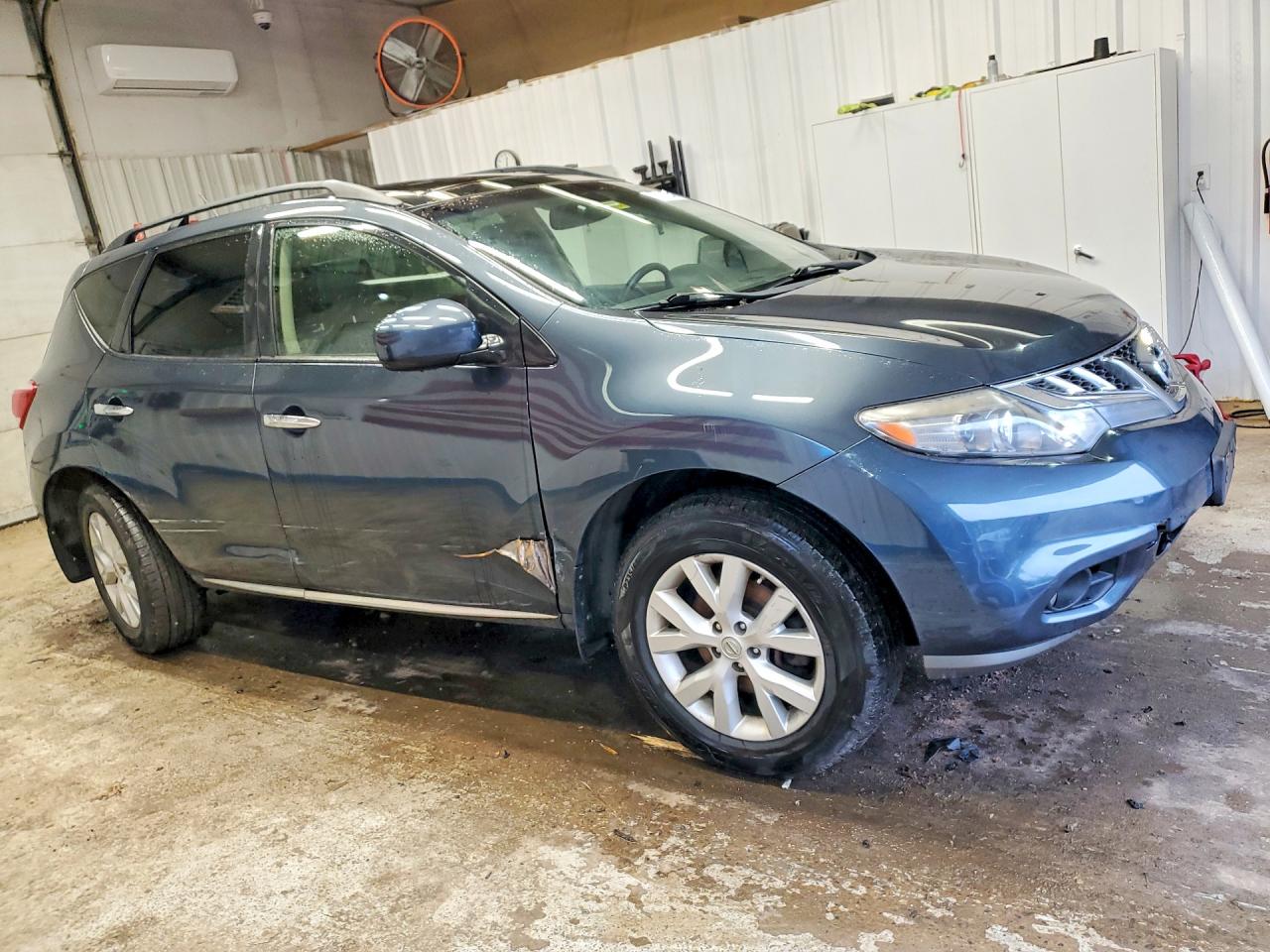 2014 Nissan Murano Sl Blue vin: JN8AZ1MW0EW525101