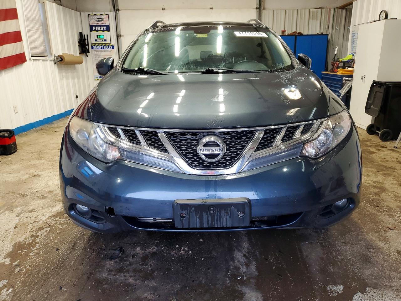 2014 Nissan Murano Sl Blue vin: JN8AZ1MW0EW525101