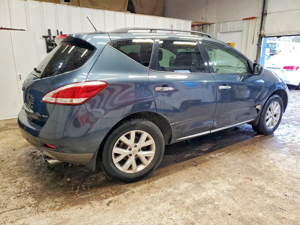 2014 Nissan Murano Sl Blue vin: JN8AZ1MW0EW525101