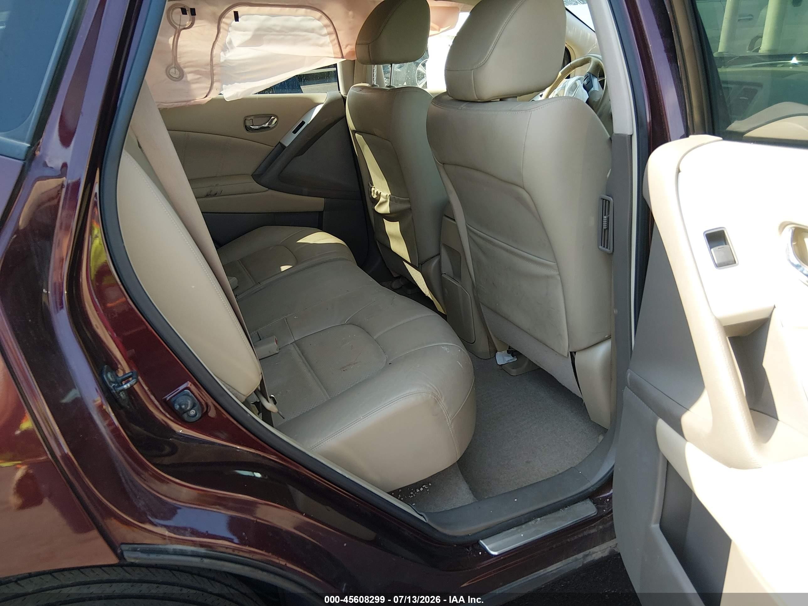 2014 Nissan Murano Sl Бордовый vin: JN8AZ1MW0EW529276
