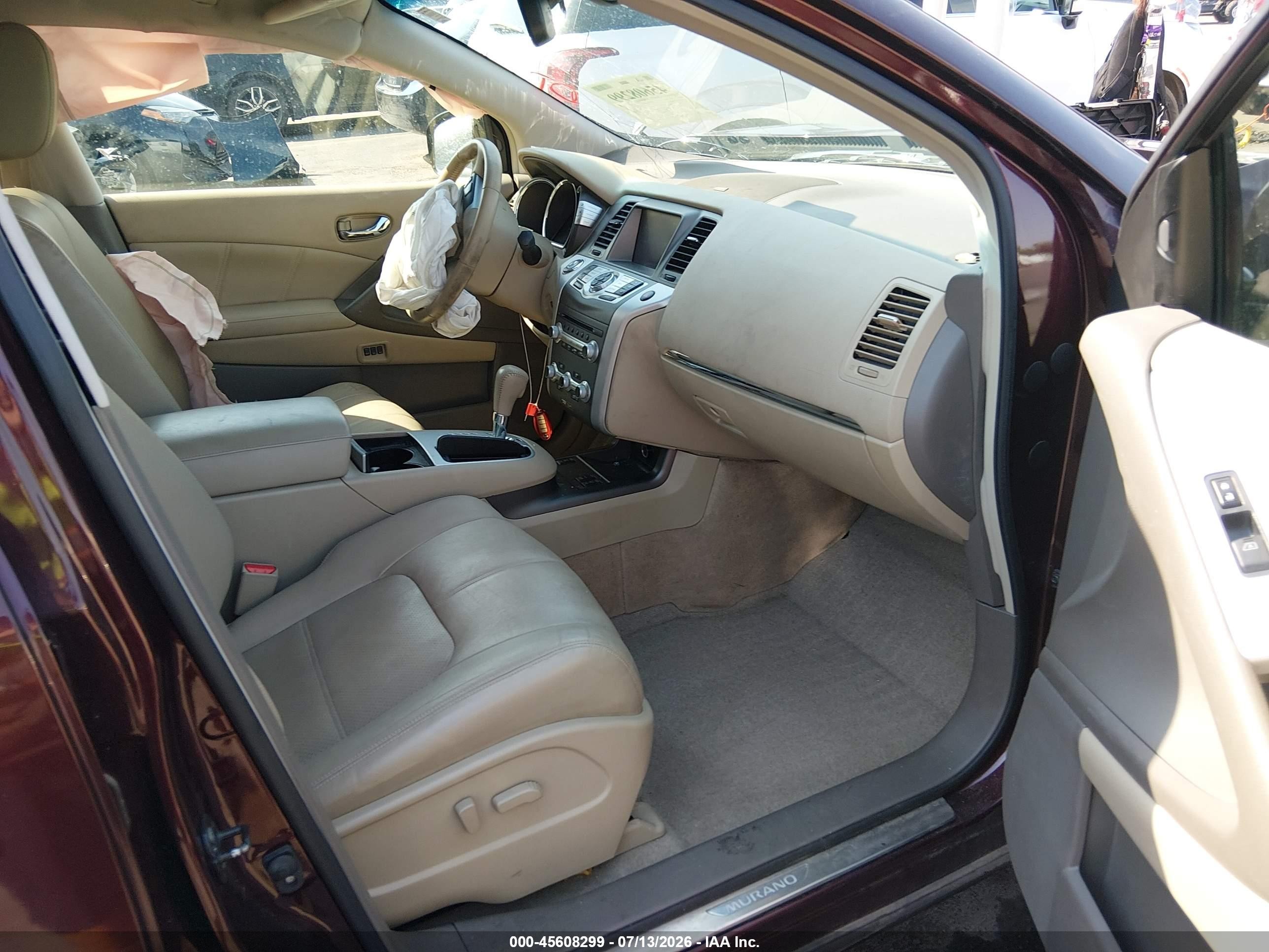 2014 Nissan Murano Sl Бордовый vin: JN8AZ1MW0EW529276