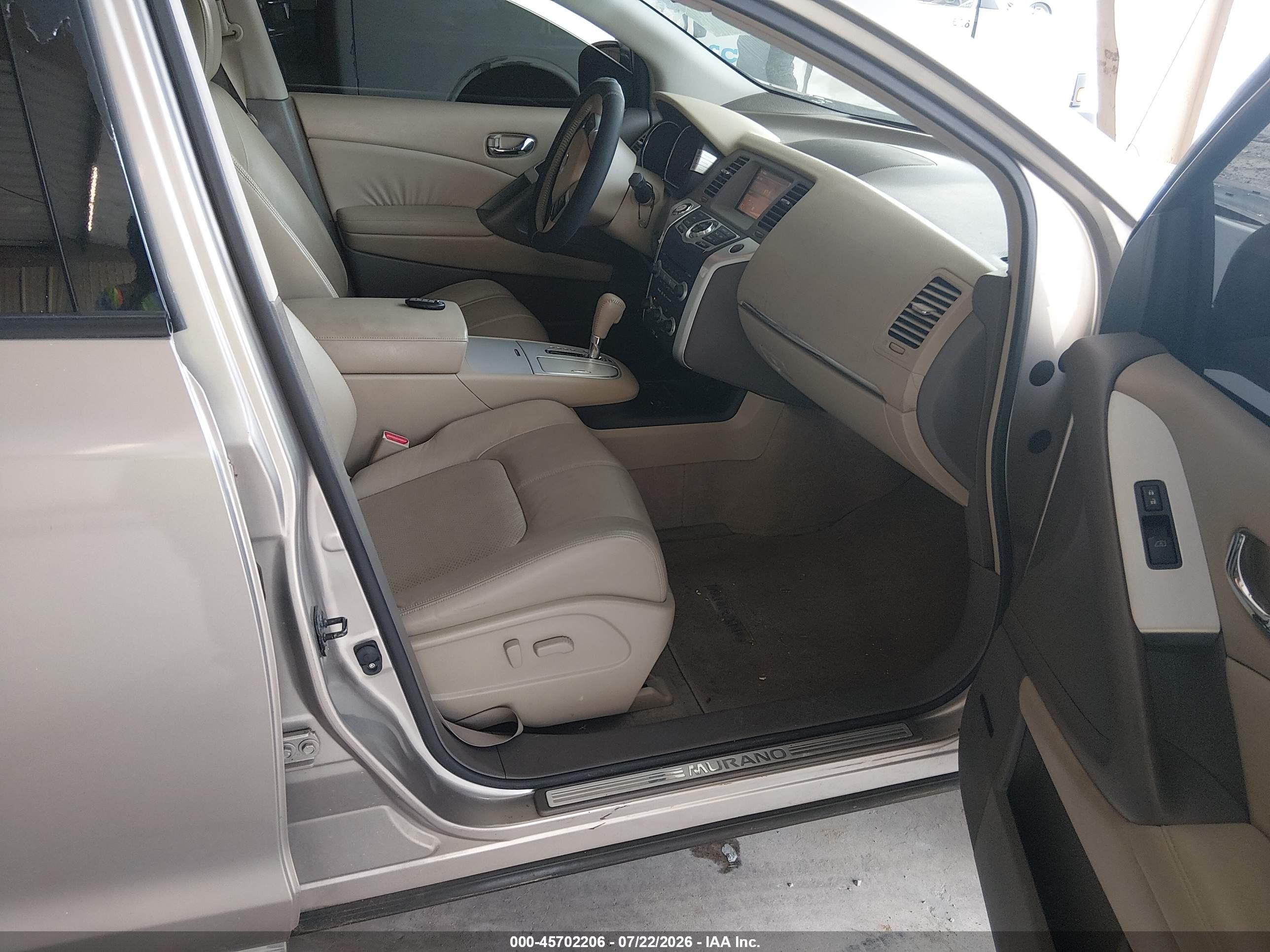 2010 Nissan Murano Sl Brown vin: JN8AZ1MW1AW135103