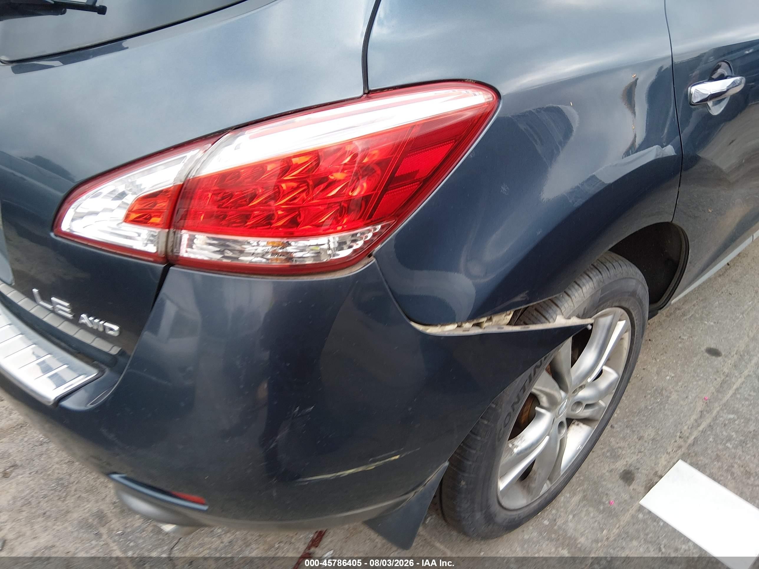2011 Nissan Murano Le Серый vin: JN8AZ1MW1BW159967