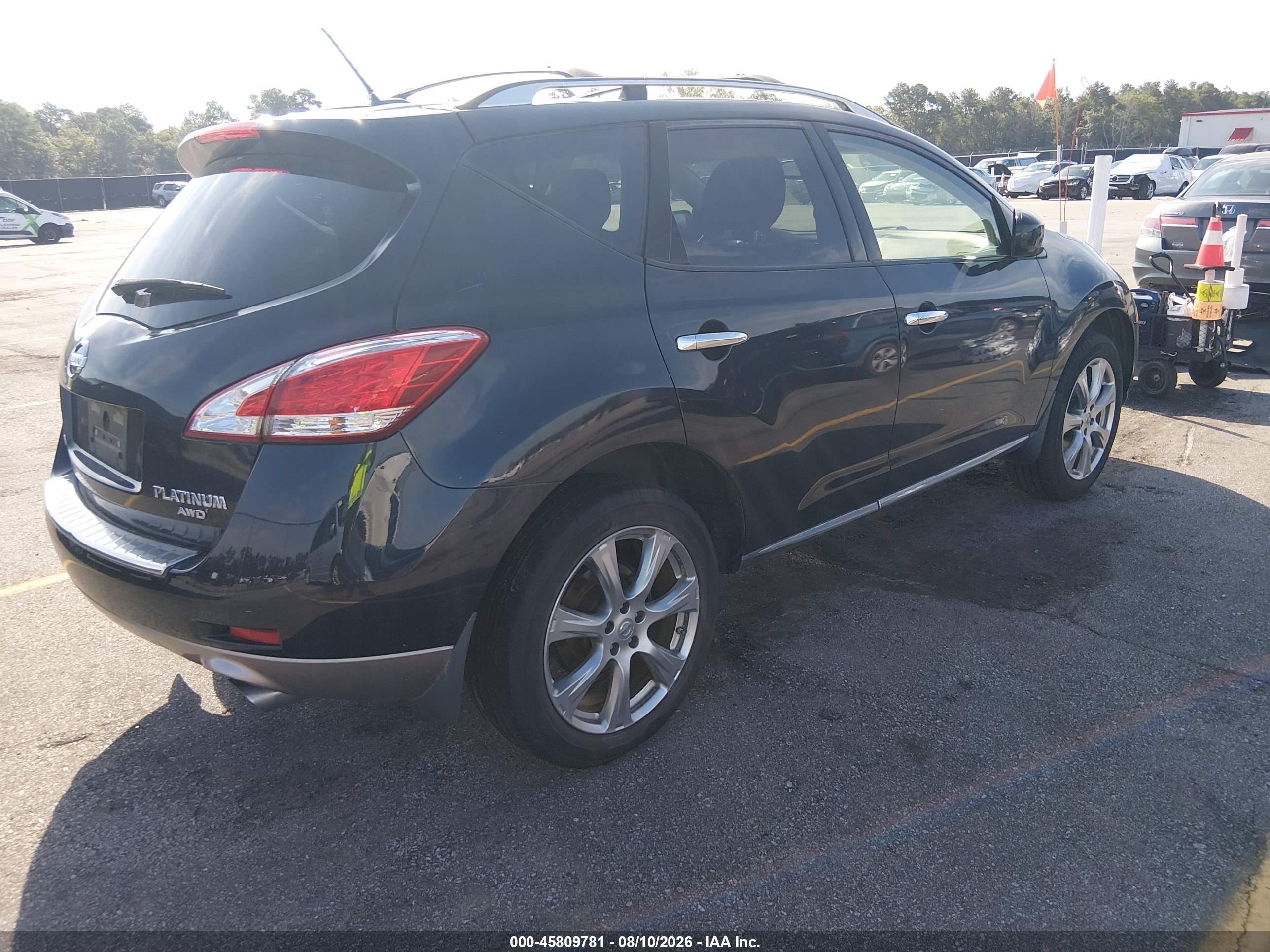 2012 Nissan Murano Le Синий vin: JN8AZ1MW1CW207520