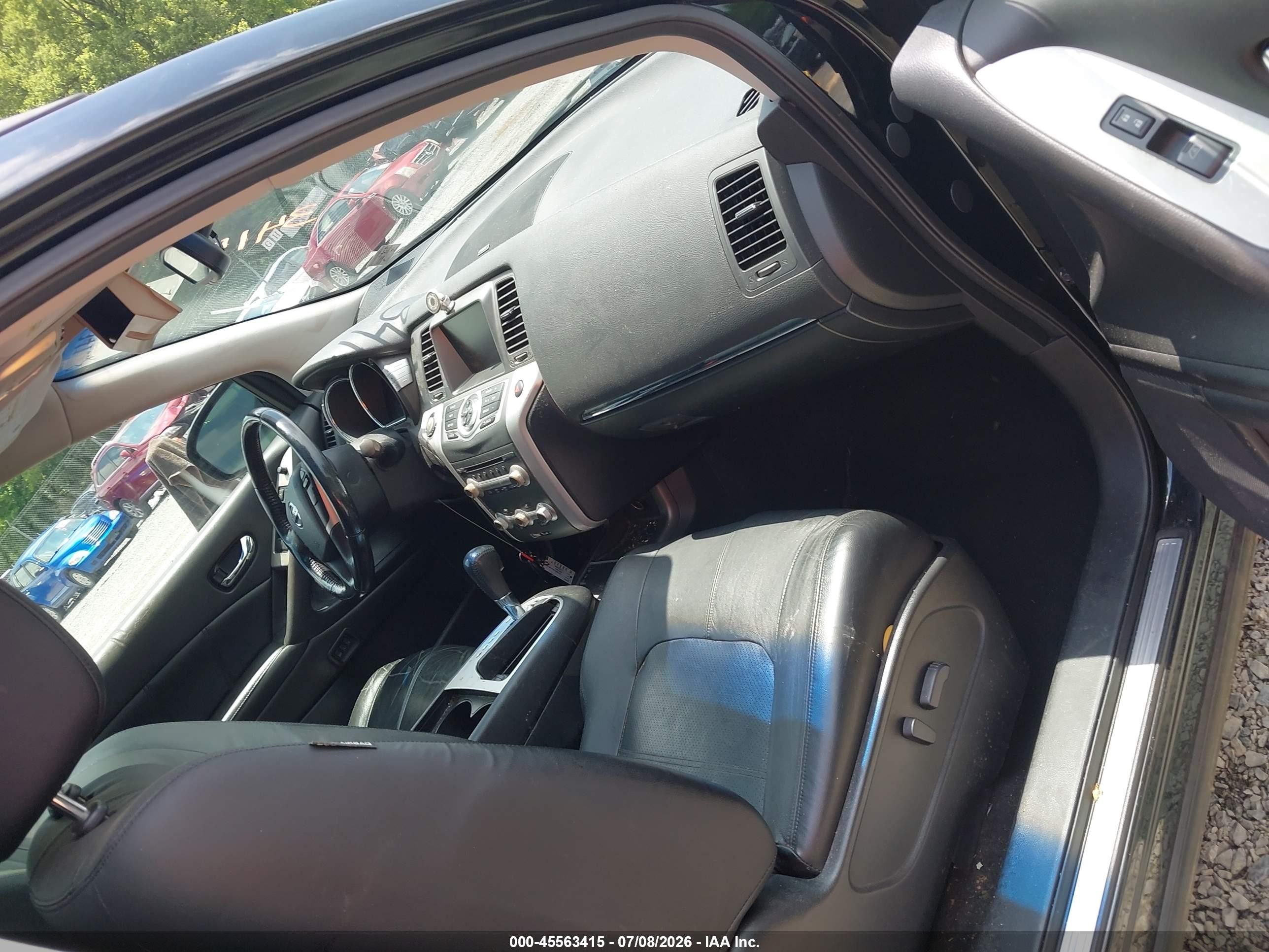 2012 Nissan Murano Sl Черный vin: JN8AZ1MW1CW218632
