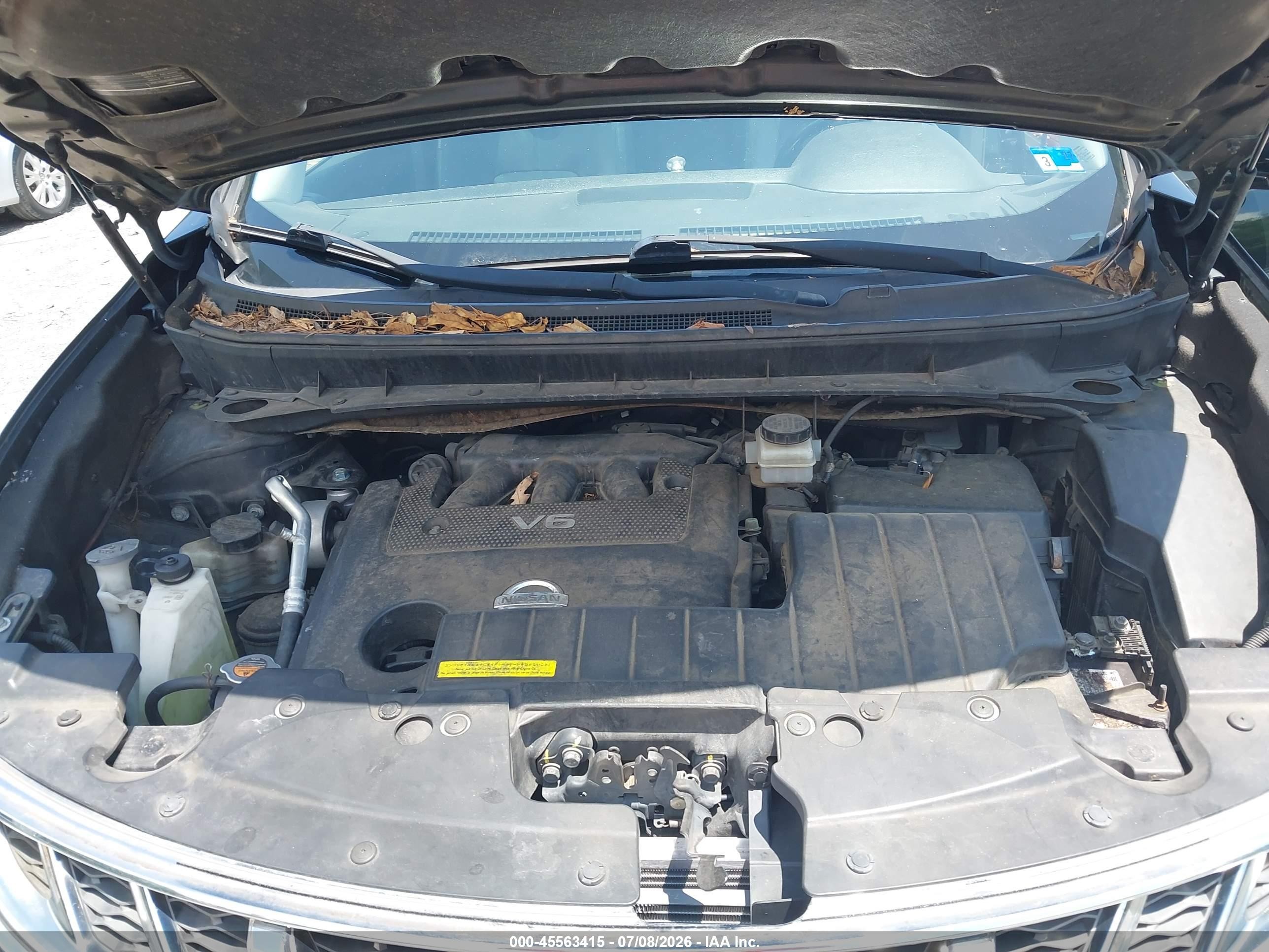 2012 Nissan Murano Sl Черный vin: JN8AZ1MW1CW218632
