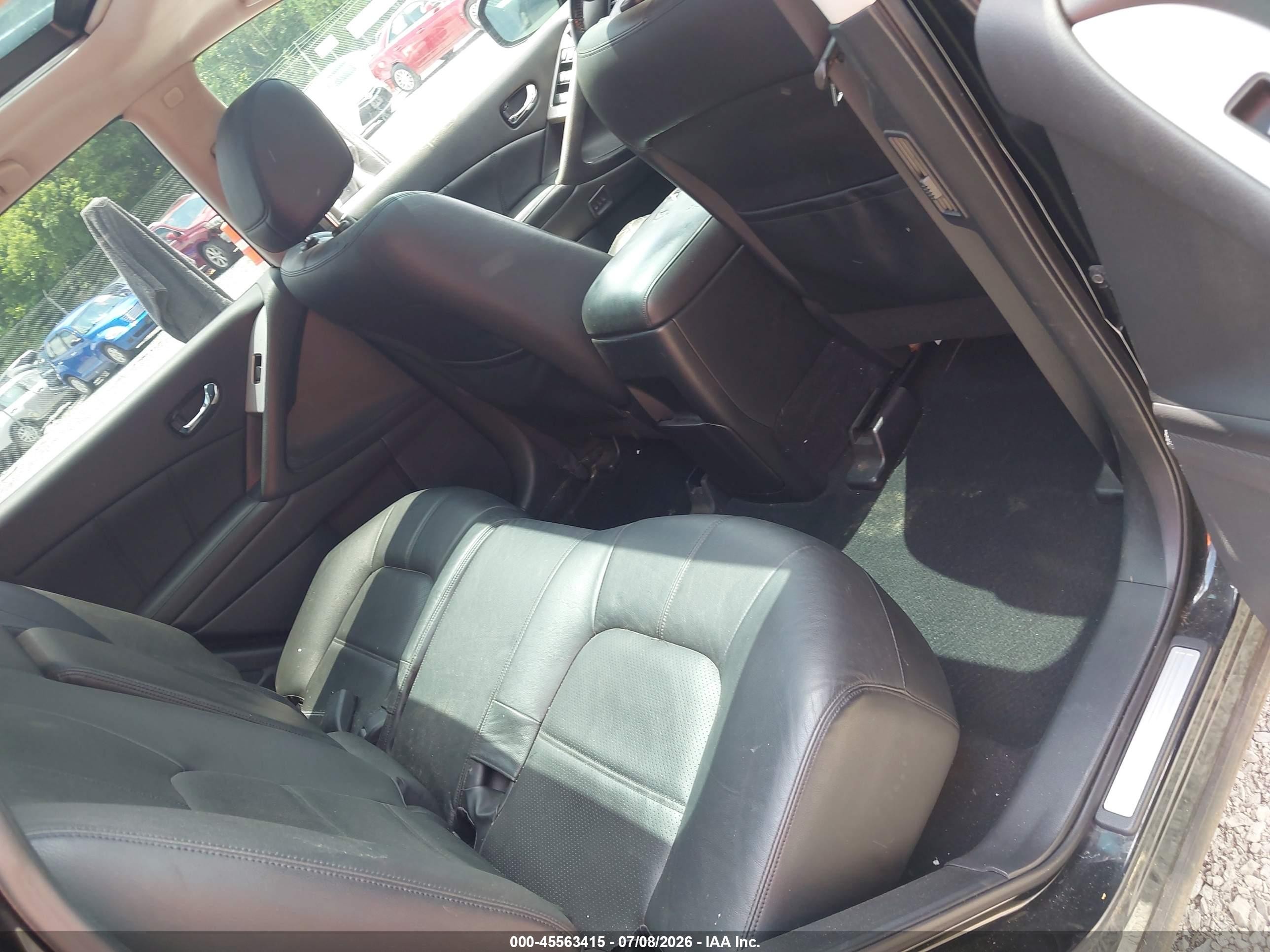 2012 Nissan Murano Sl Черный vin: JN8AZ1MW1CW218632