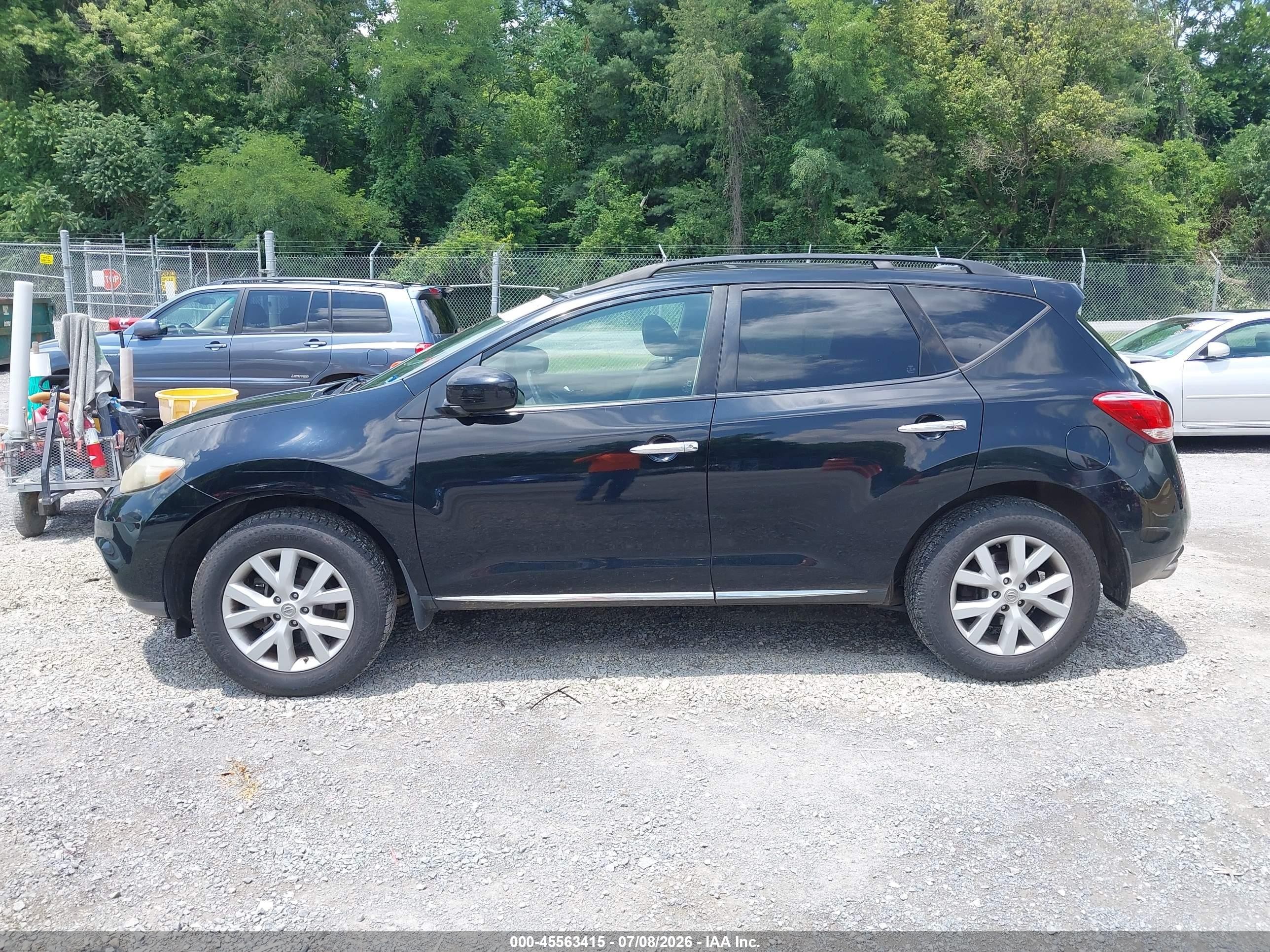 2012 Nissan Murano Sl Черный vin: JN8AZ1MW1CW218632