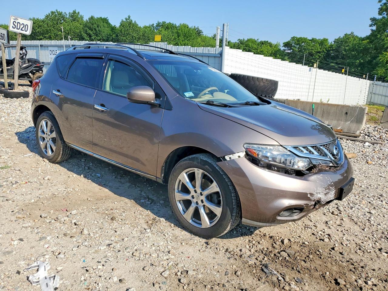 2012 Nissan Murano S Brown vin: JN8AZ1MW1CW219666