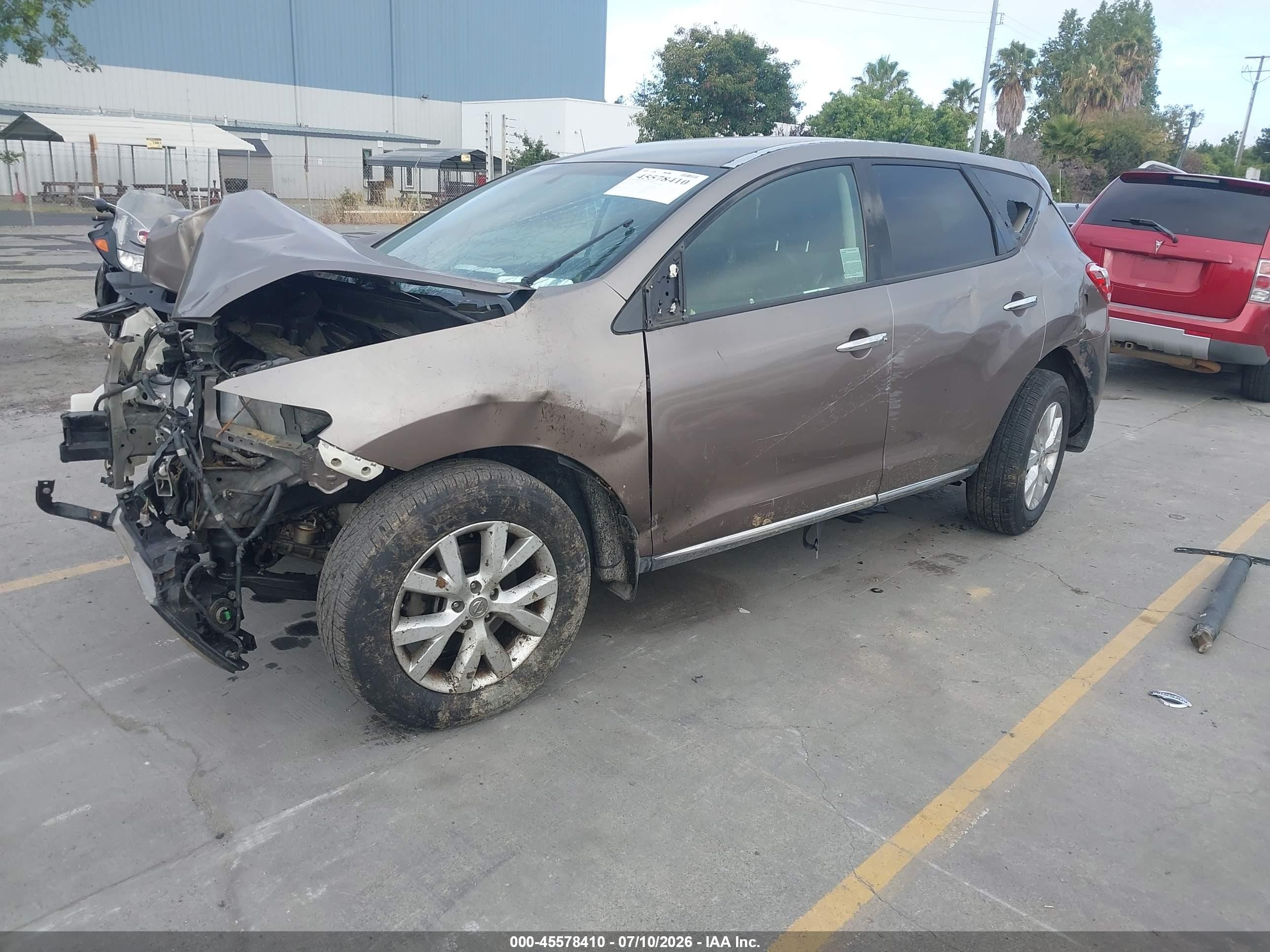 2012 Nissan Murano S Brown vin: JN8AZ1MW1CW221983