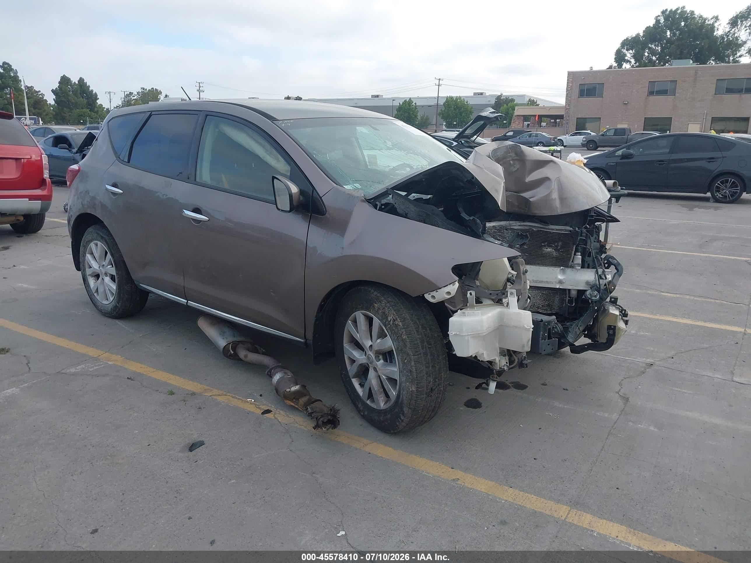 2012 Nissan Murano S Brown vin: JN8AZ1MW1CW221983