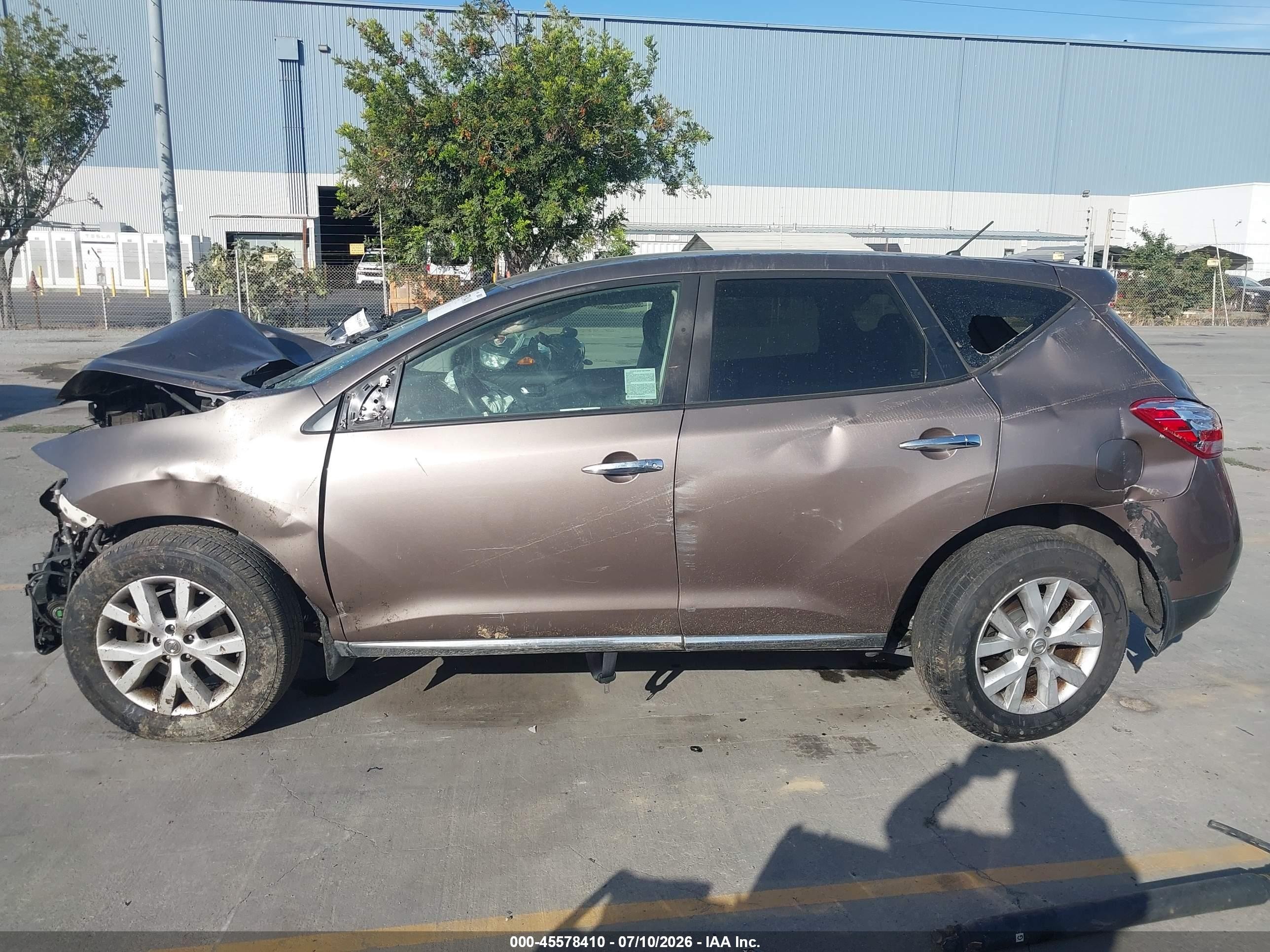 2012 Nissan Murano S Brown vin: JN8AZ1MW1CW221983