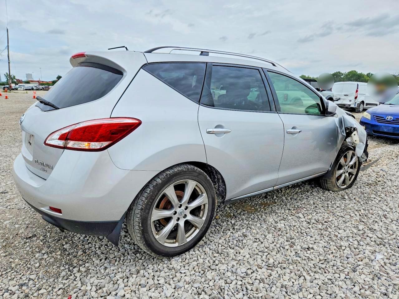 2012 Nissan Murano S Silver vin: JN8AZ1MW1CW231218