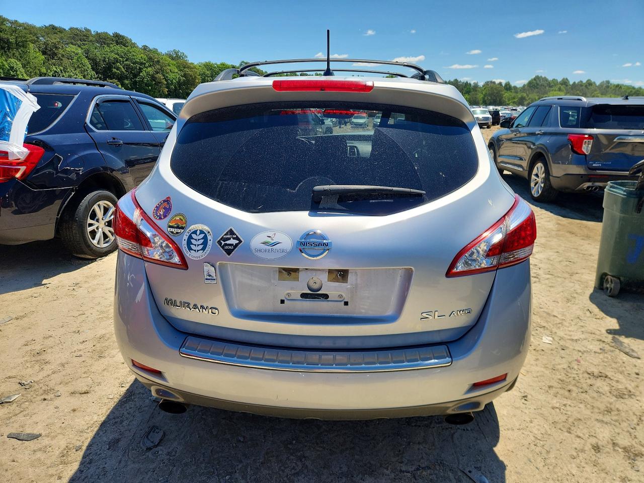 2013 Nissan Murano S Silver vin: JN8AZ1MW1DW314990