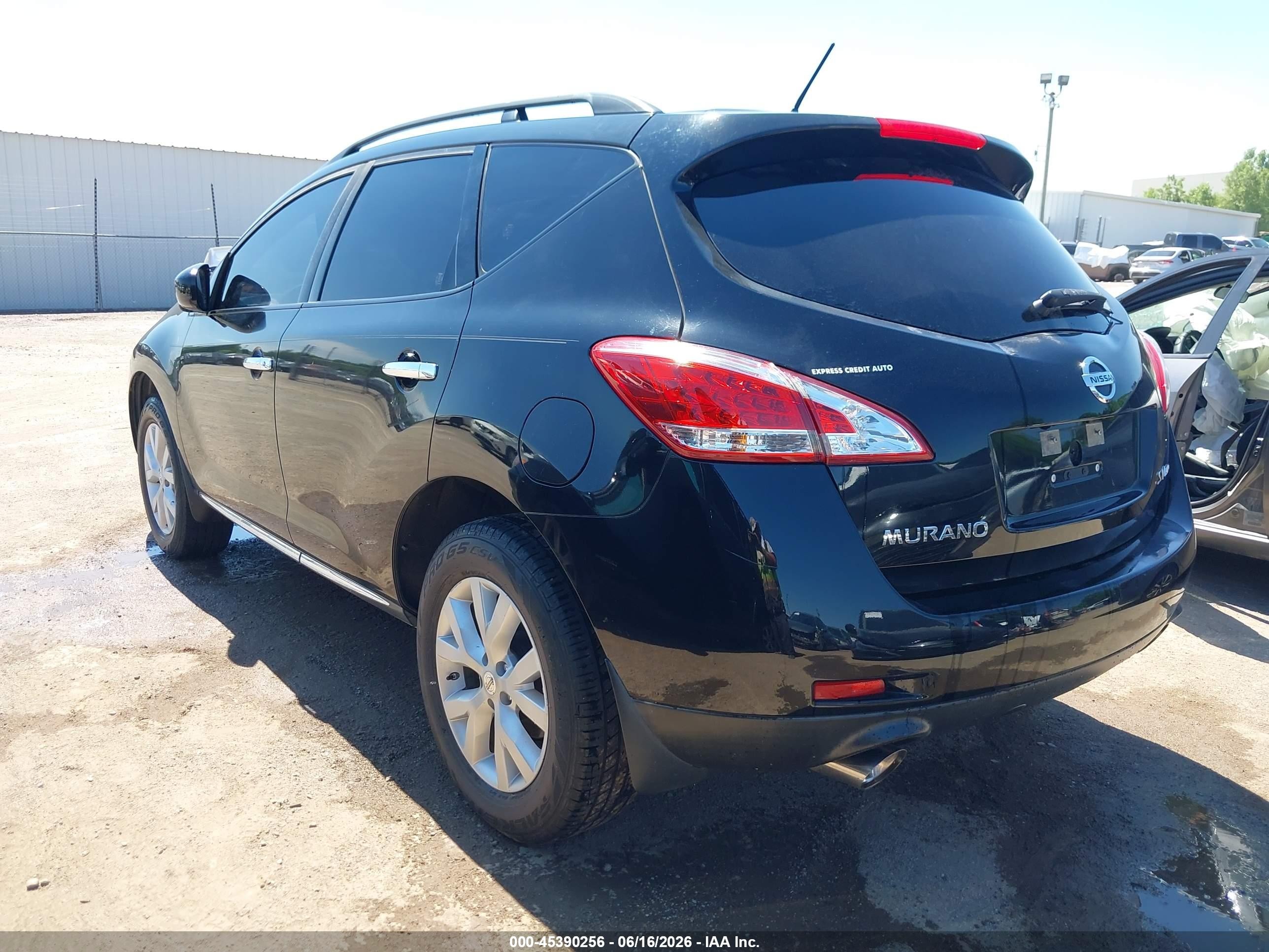2014 Nissan Murano Sv Black vin: JN8AZ1MW1EW531814