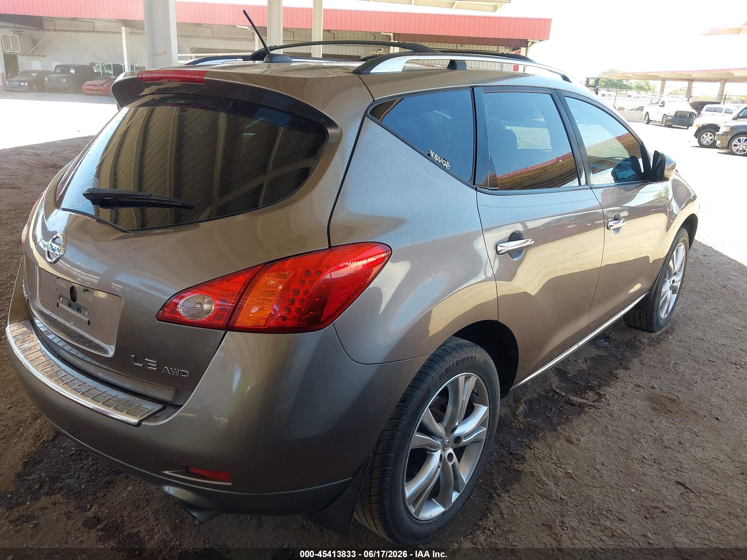 2010 Nissan Murano Le Brown vin: JN8AZ1MW2AW114938