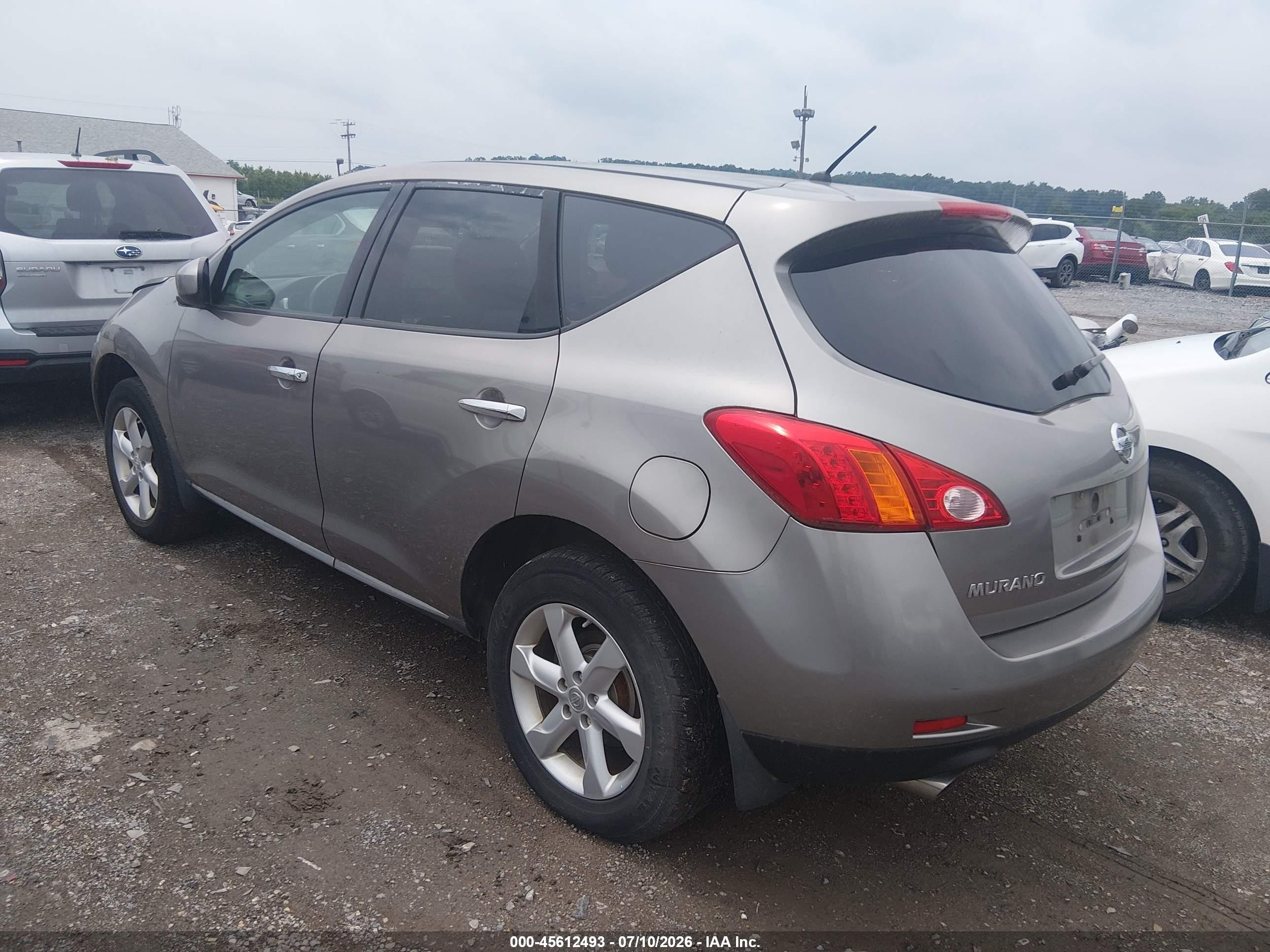 2010 Nissan Murano S Gray vin: JN8AZ1MW2AW116138