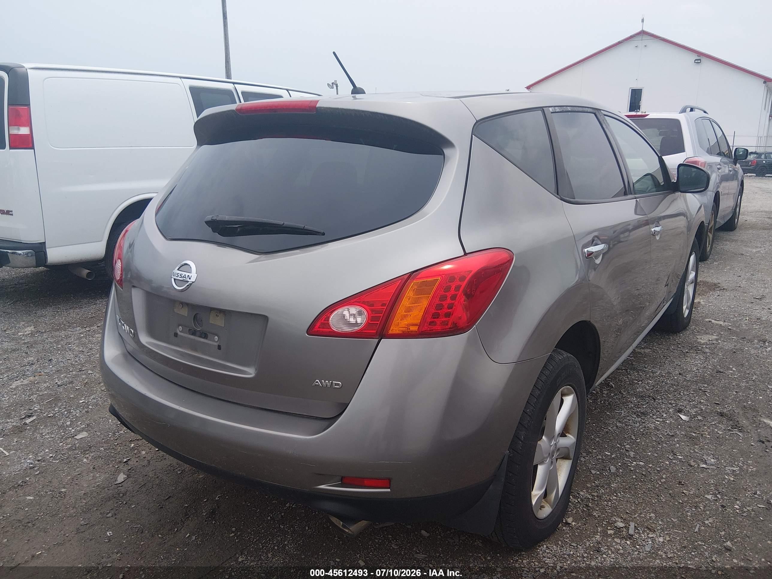 2010 Nissan Murano S Gray vin: JN8AZ1MW2AW116138