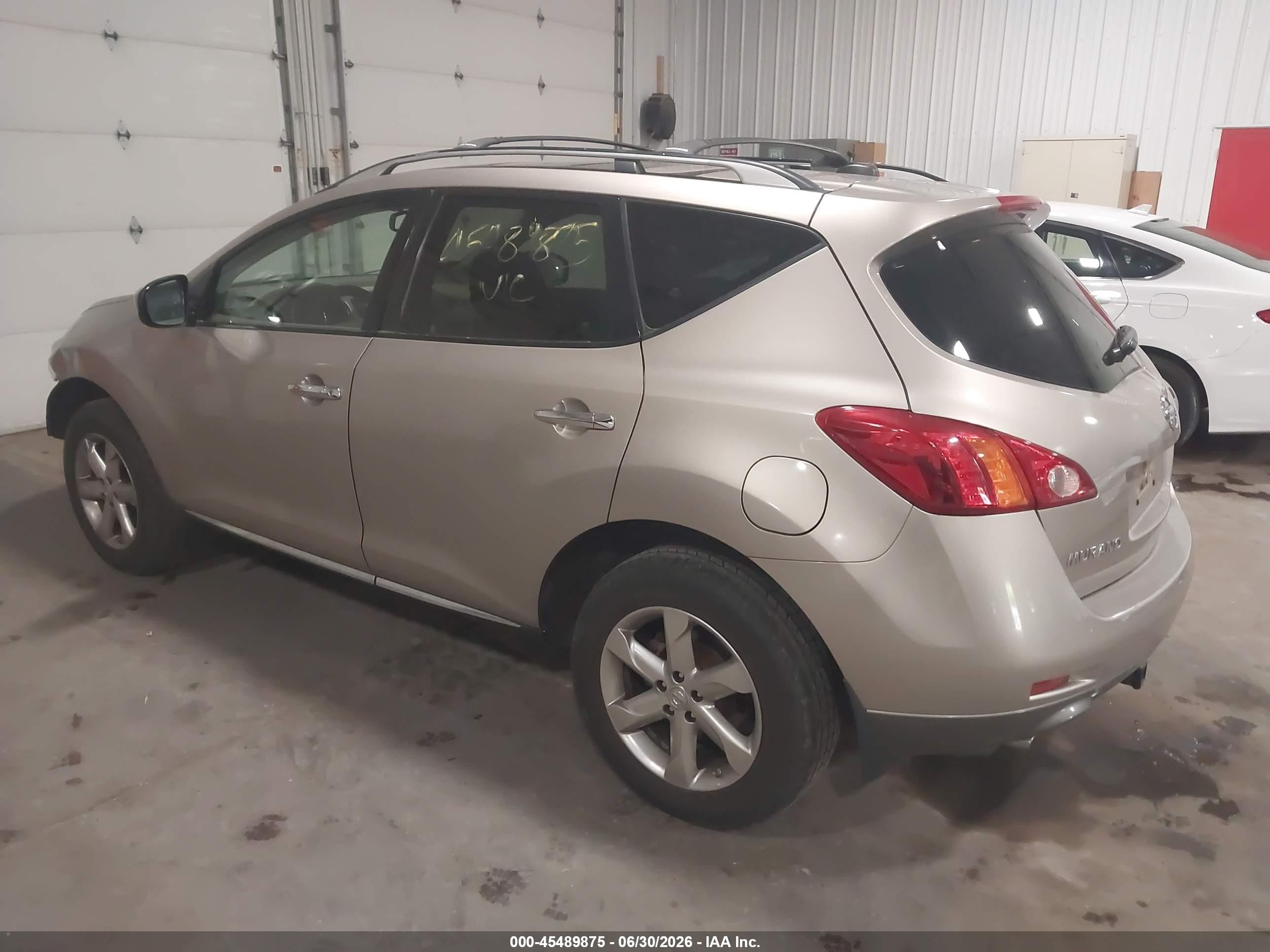 2010 Nissan Murano Sl Beige vin: JN8AZ1MW2AW131920