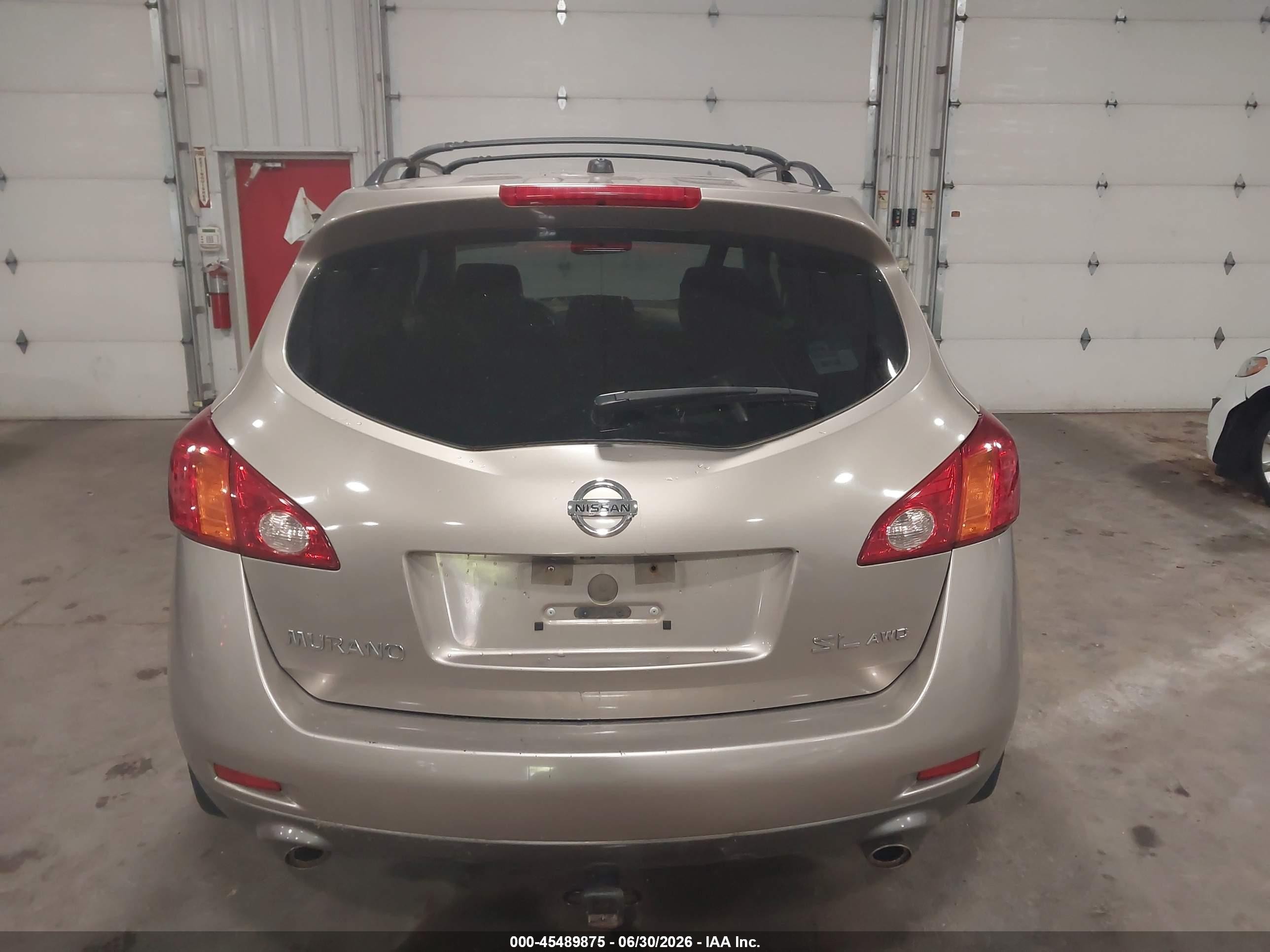 2010 Nissan Murano Sl Beige vin: JN8AZ1MW2AW131920