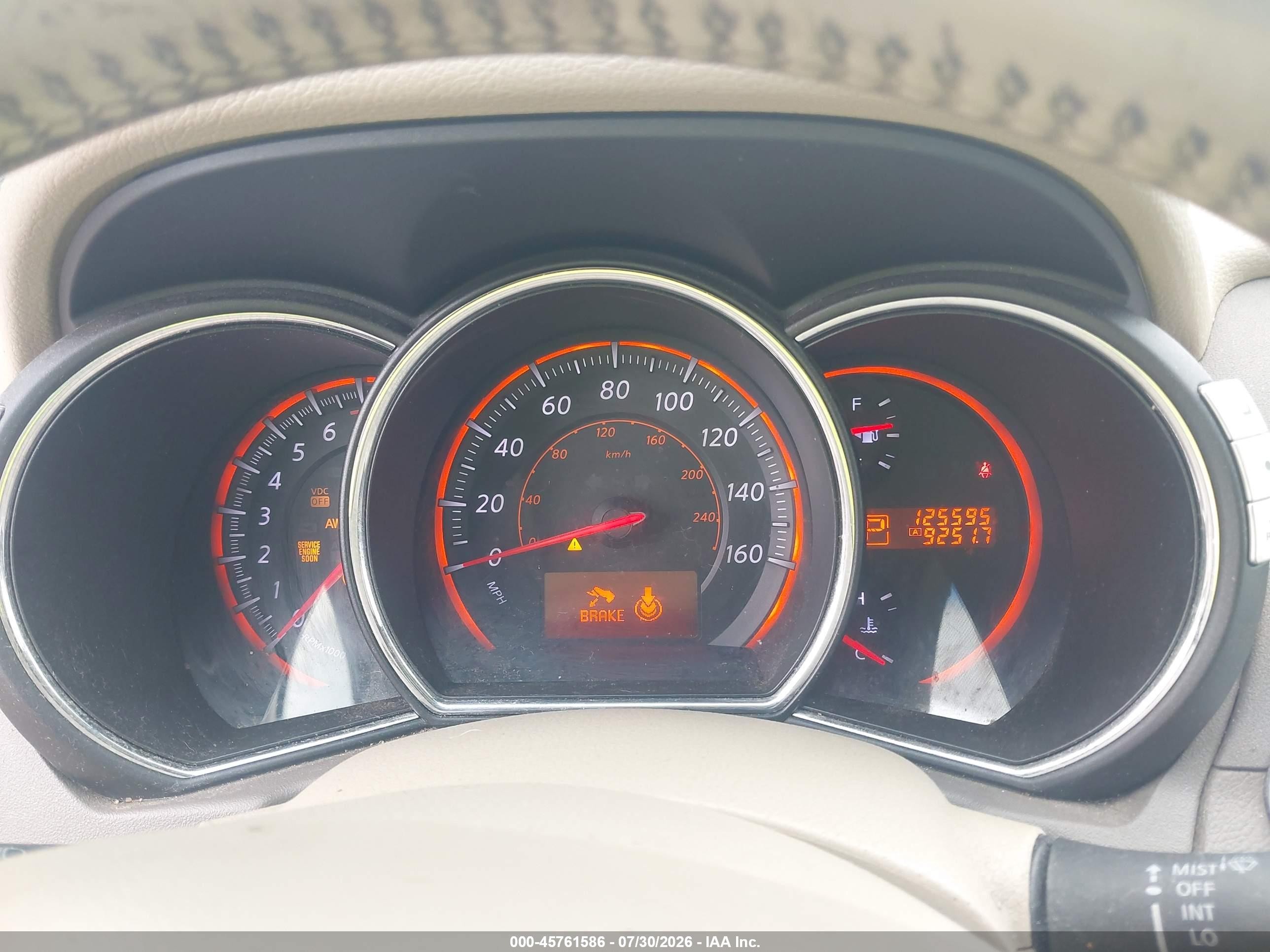 2010 Nissan Murano Sl Brown vin: JN8AZ1MW2AW140178