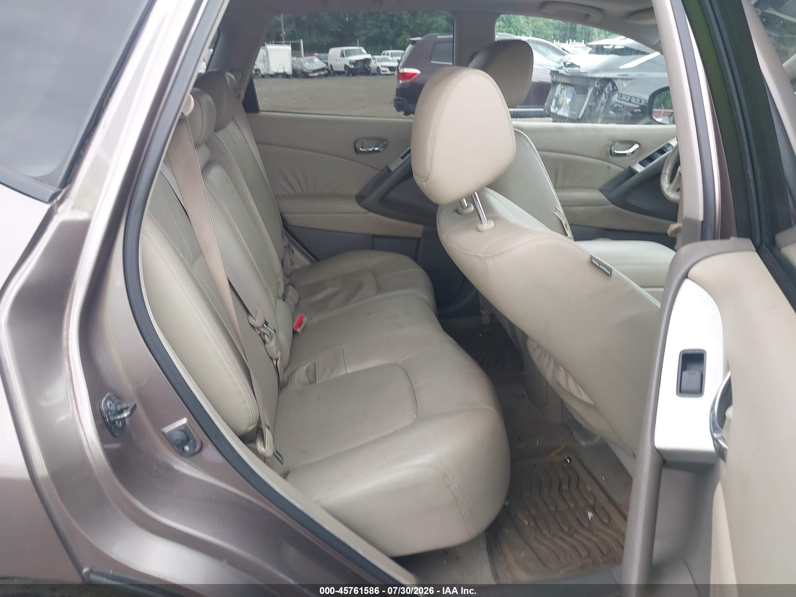 2010 Nissan Murano Sl Brown vin: JN8AZ1MW2AW140178