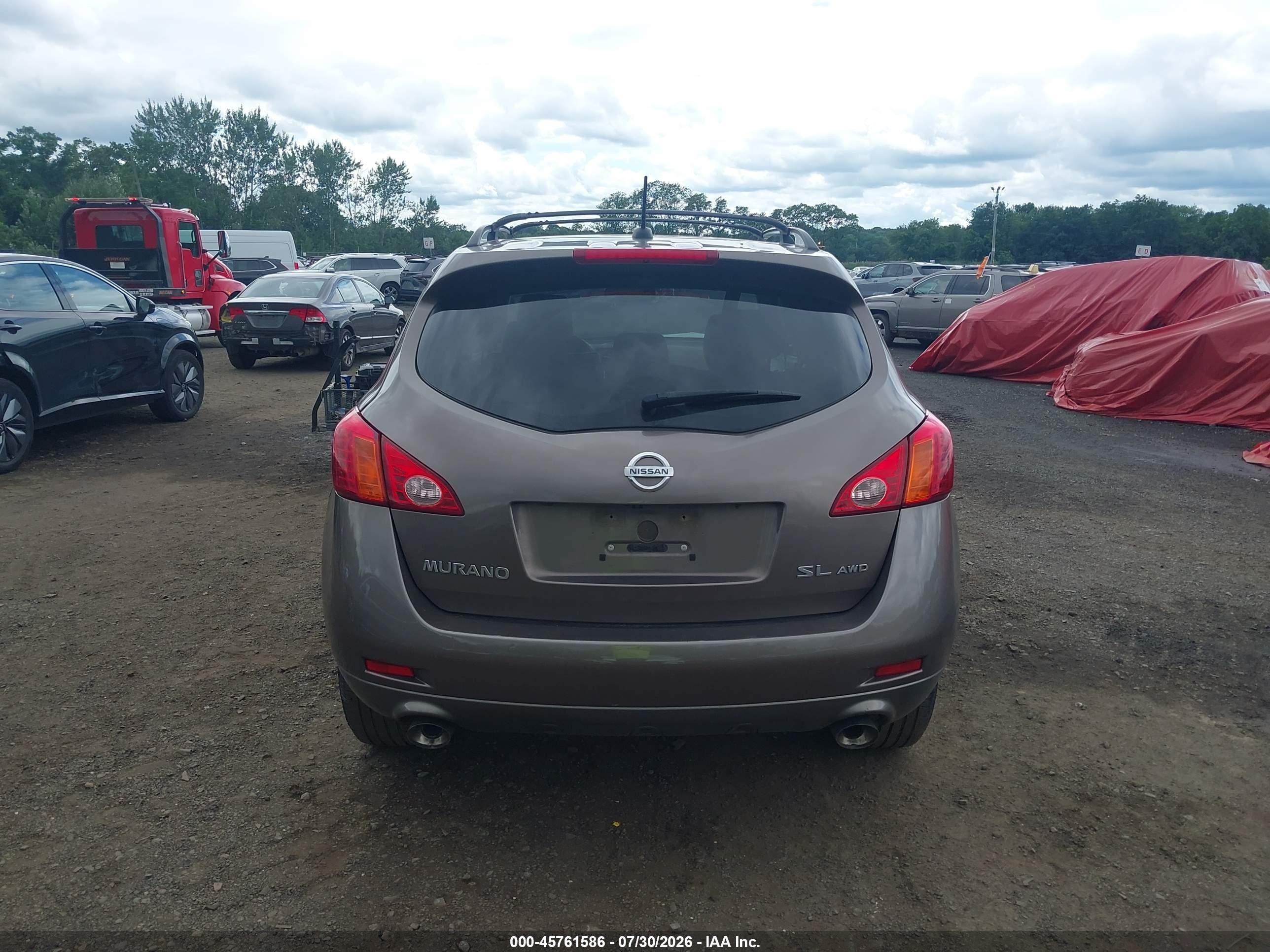 2010 Nissan Murano Sl Brown vin: JN8AZ1MW2AW140178