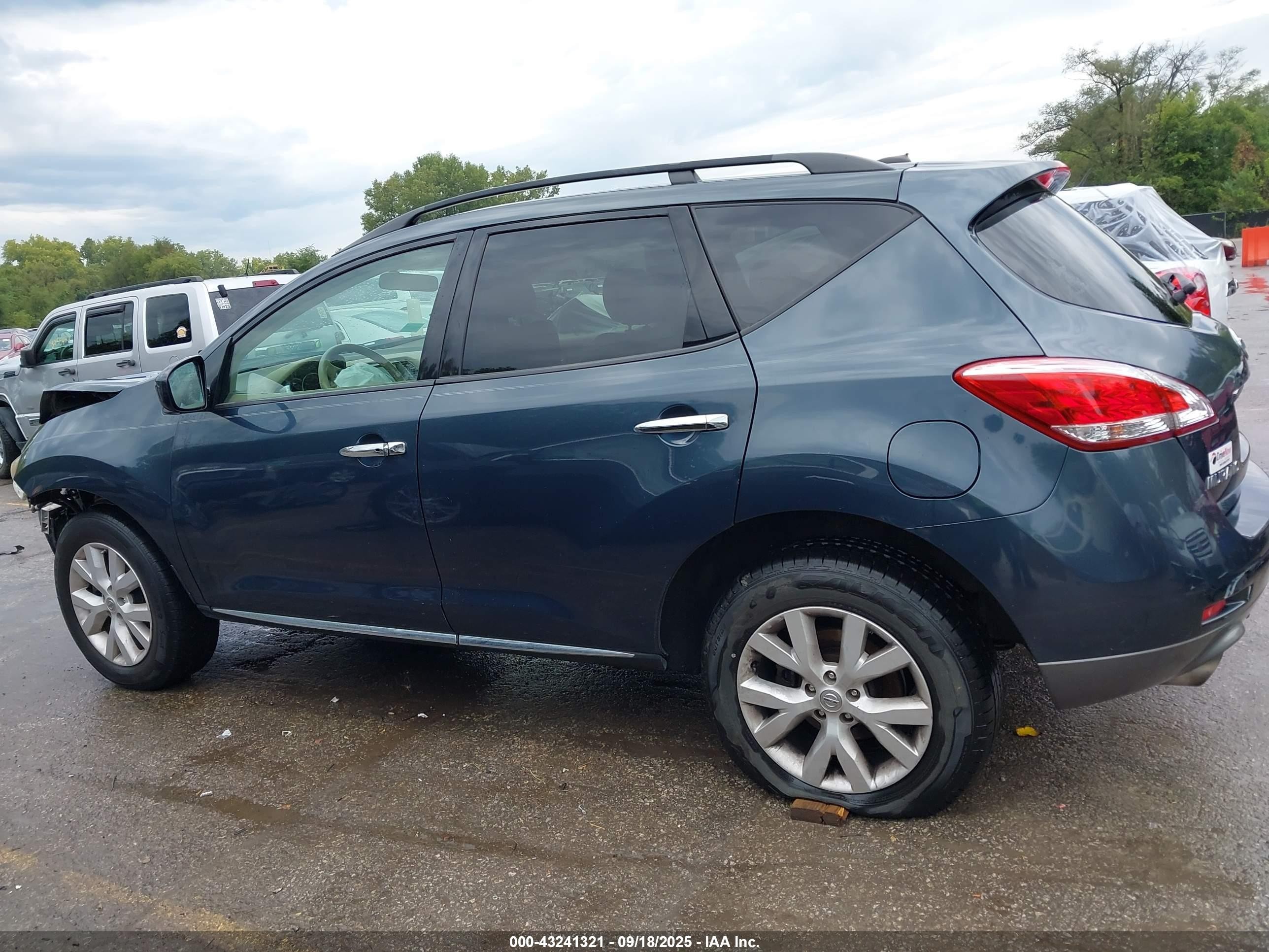 2011 Nissan Murano Sv Серый vin: JN8AZ1MW2BW167043