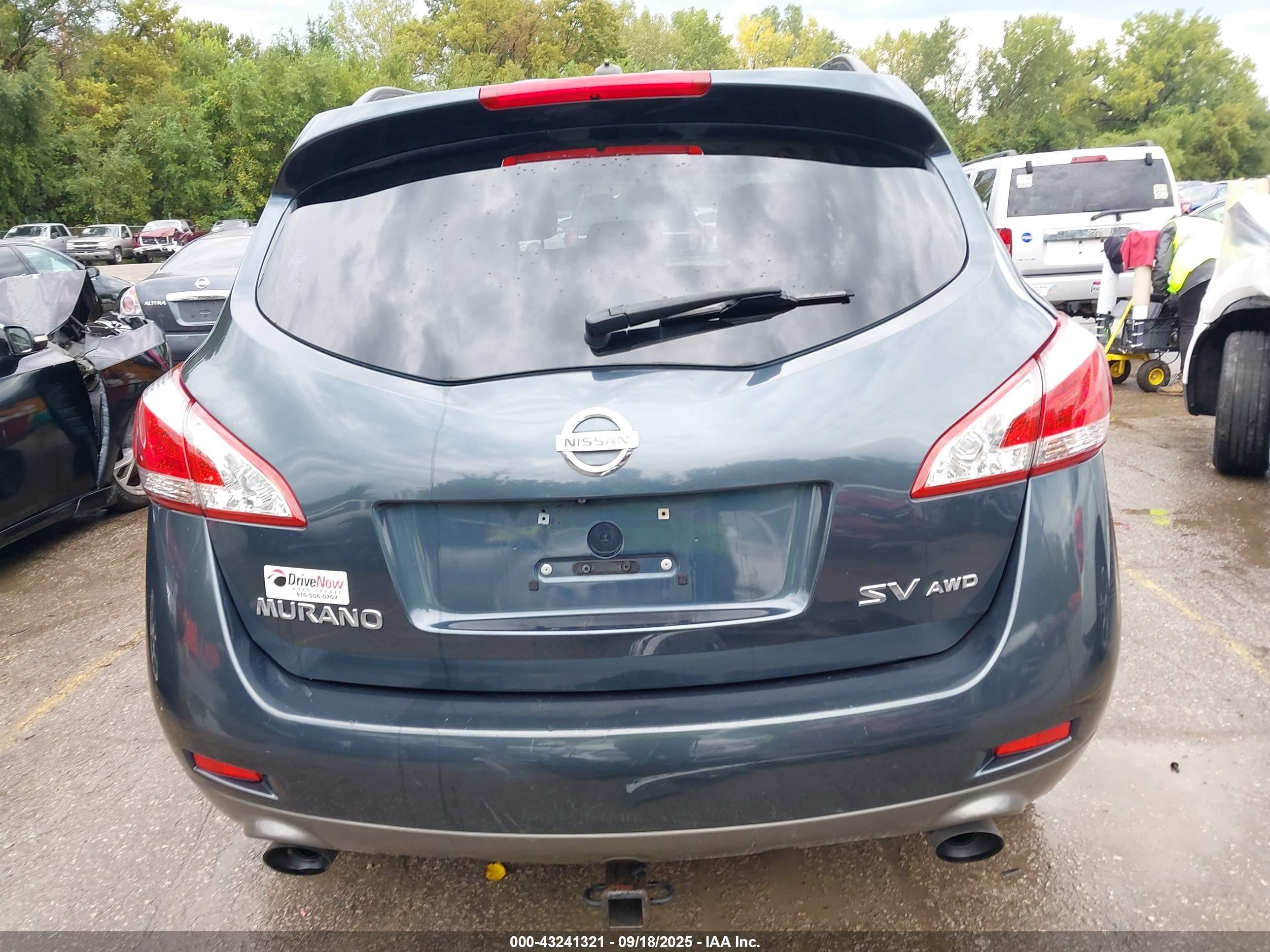 2011 Nissan Murano Sv Серый vin: JN8AZ1MW2BW167043