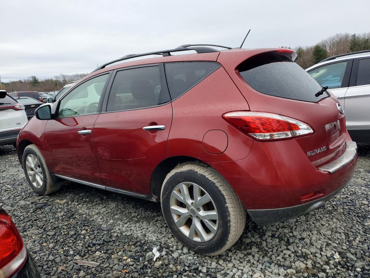 2011 Nissan Murano S Бордовый vin: JN8AZ1MW2BW171190