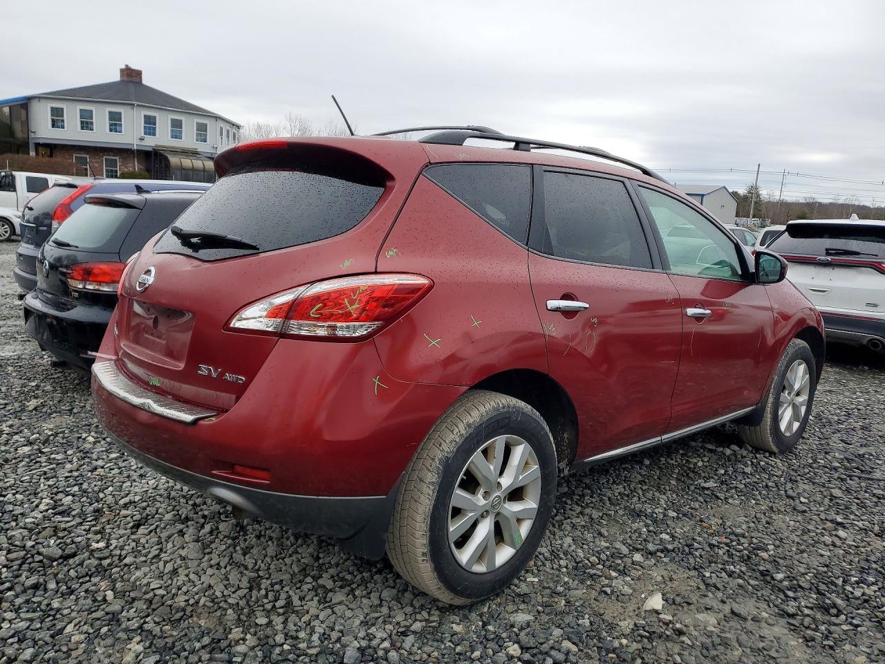 2011 Nissan Murano S Бордовый vin: JN8AZ1MW2BW171190