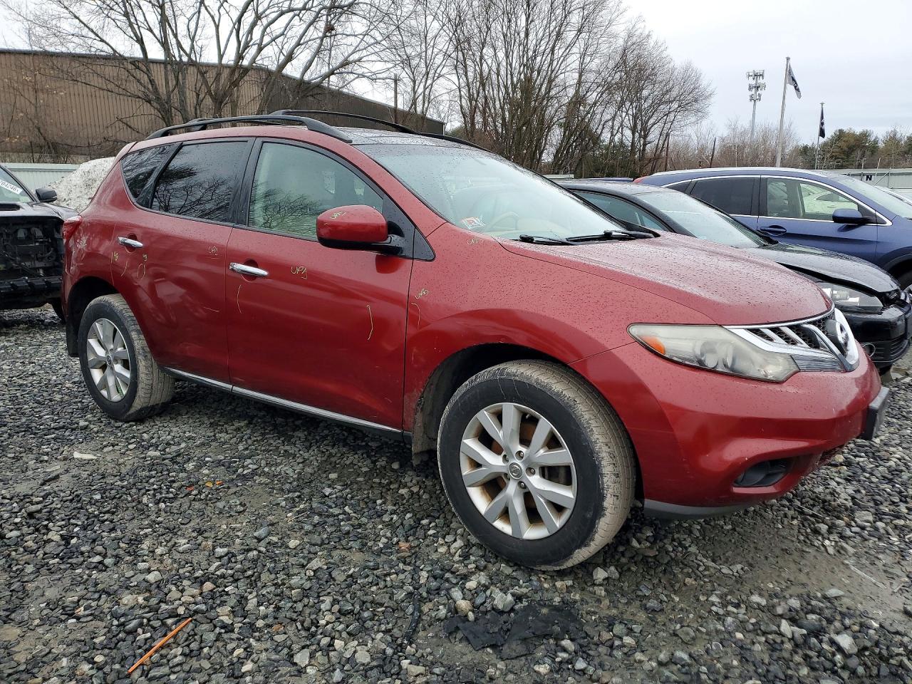 2011 Nissan Murano S Бордовый vin: JN8AZ1MW2BW171190