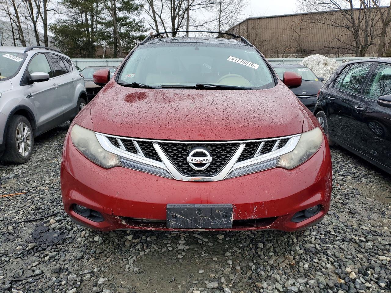 2011 Nissan Murano S Бордовый vin: JN8AZ1MW2BW171190