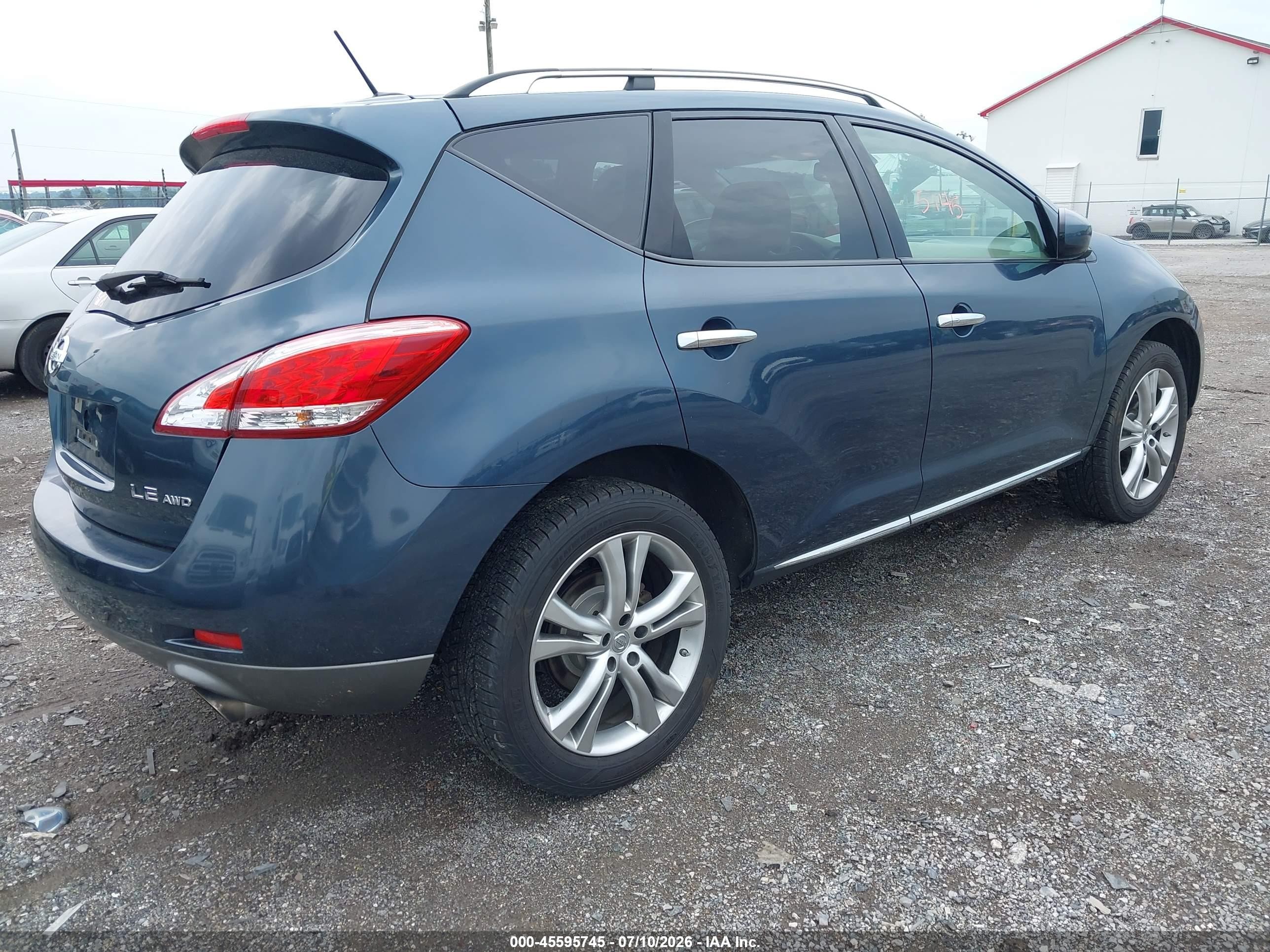 2011 Nissan Murano Le Blue vin: JN8AZ1MW2BW173926