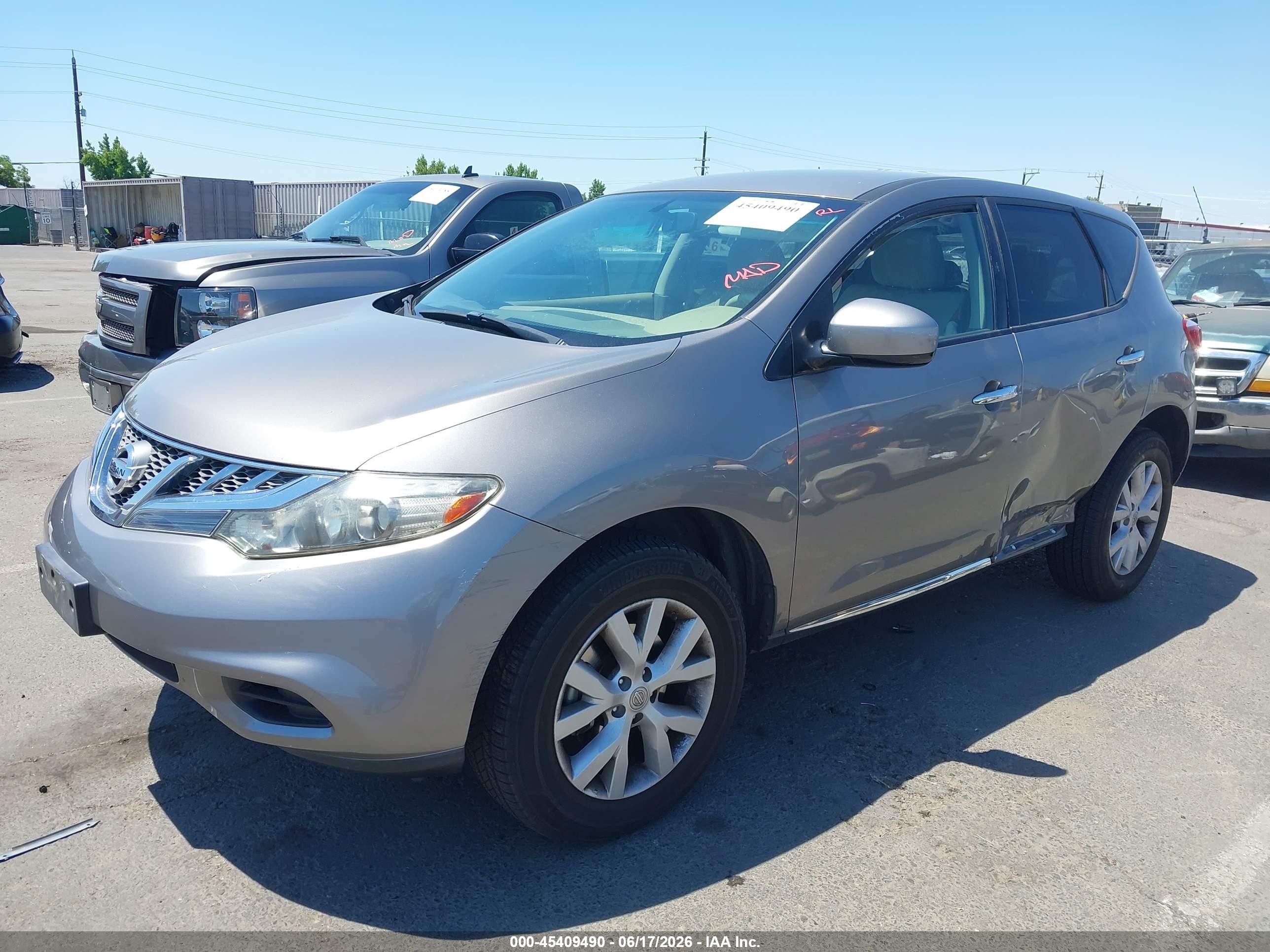2011 Nissan Murano S Gray vin: JN8AZ1MW2BW175403