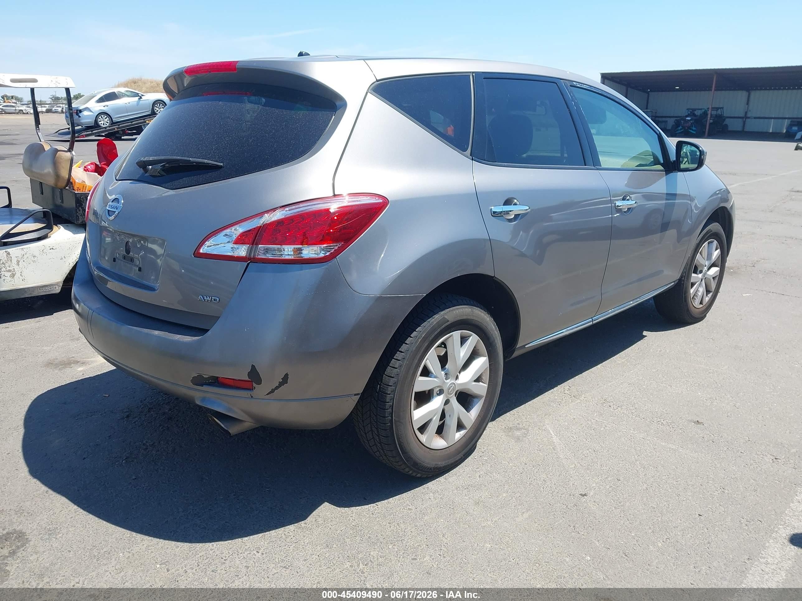 2011 Nissan Murano S Gray vin: JN8AZ1MW2BW175403