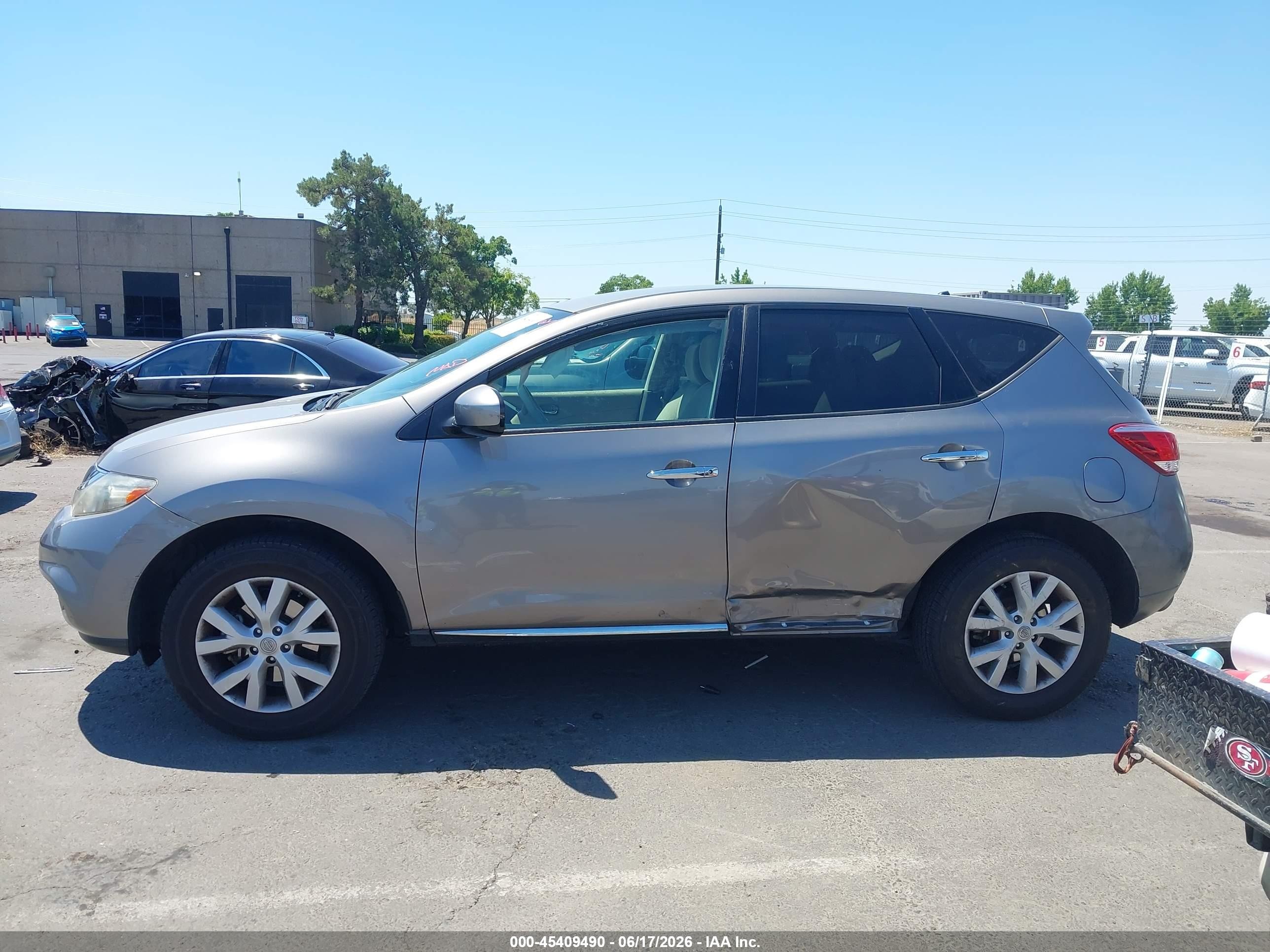2011 Nissan Murano S Gray vin: JN8AZ1MW2BW175403