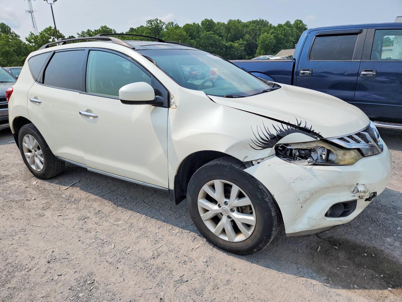 2011 Nissan Murano S Белый vin: JN8AZ1MW2BW181783