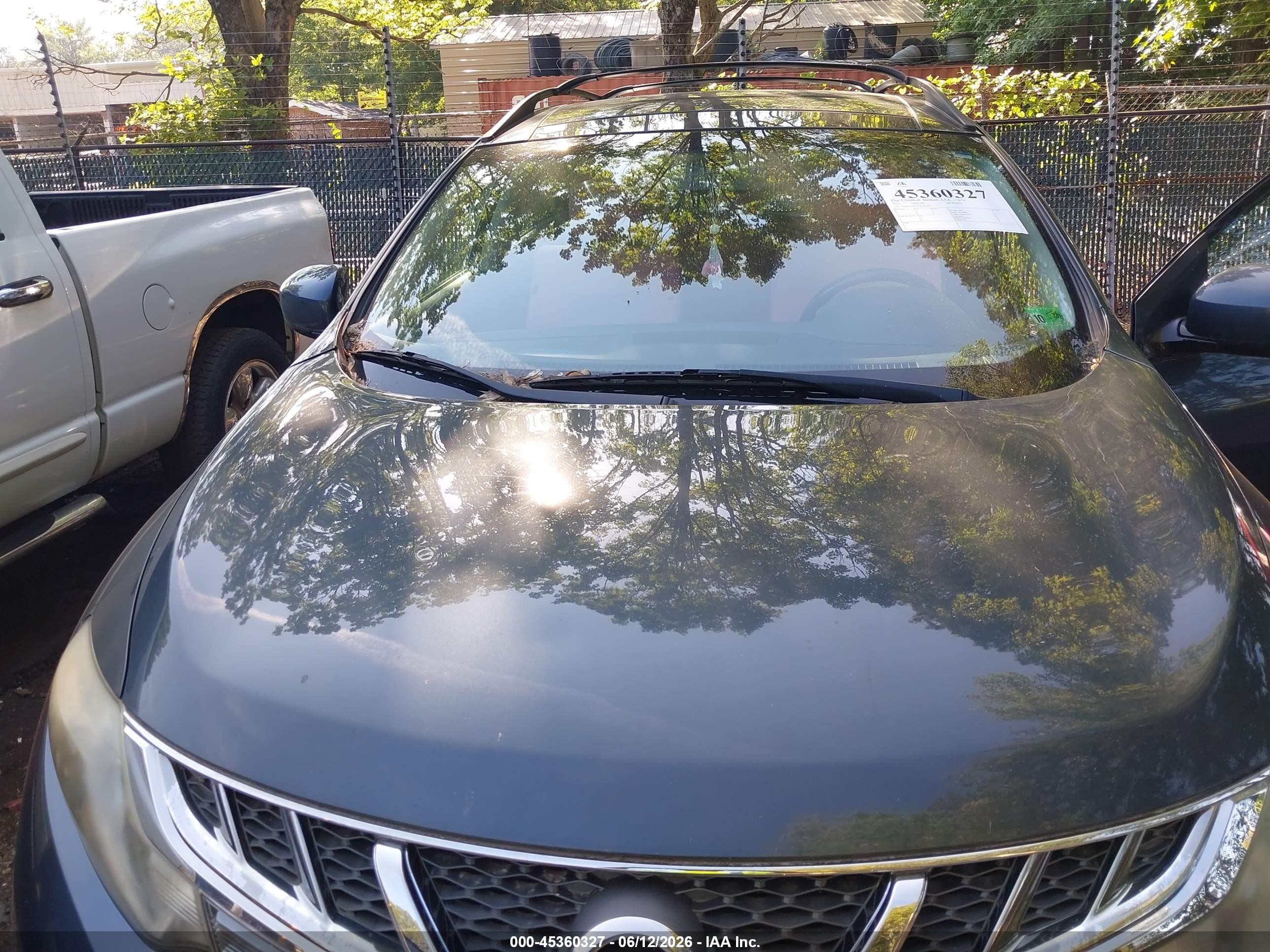 2012 Nissan Murano Sv Синий vin: JN8AZ1MW2CW205209