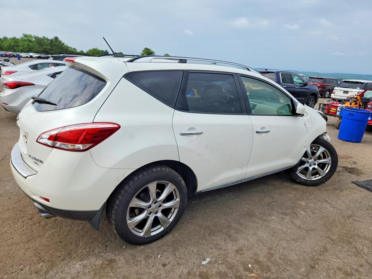 2012 Nissan Murano S White vin: JN8AZ1MW2CW217599