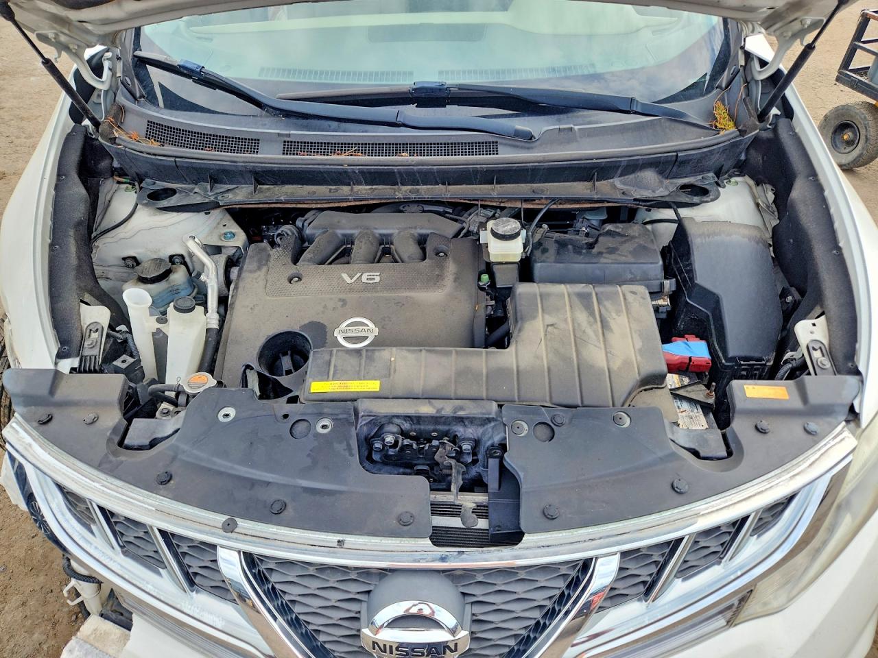 2012 Nissan Murano S White vin: JN8AZ1MW2CW217599