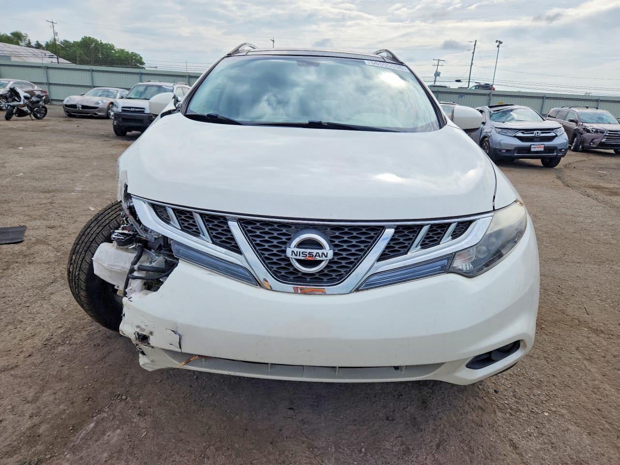 2012 Nissan Murano S White vin: JN8AZ1MW2CW217599