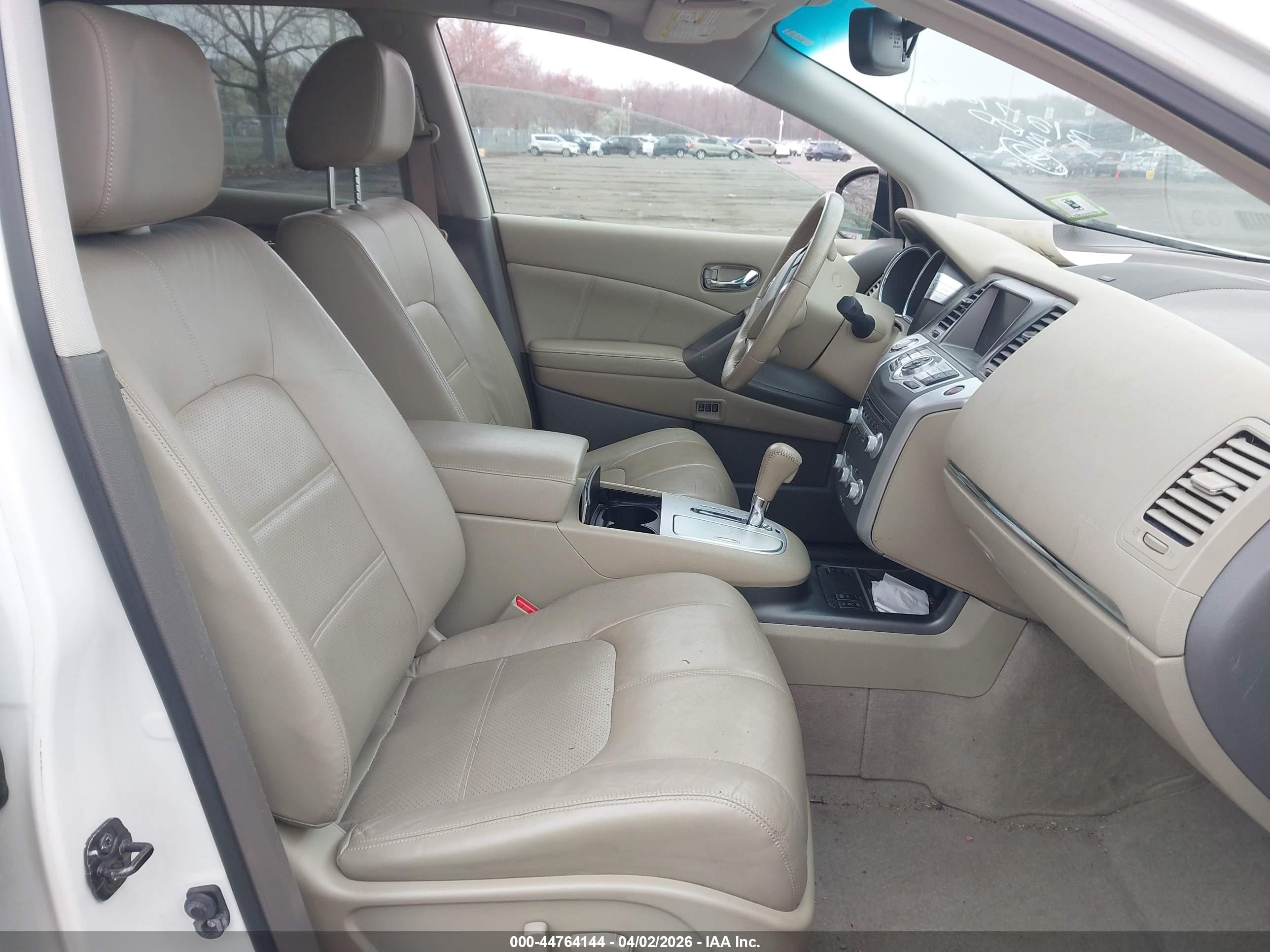 2012 Nissan Murano Sl Белый vin: JN8AZ1MW2CW223614