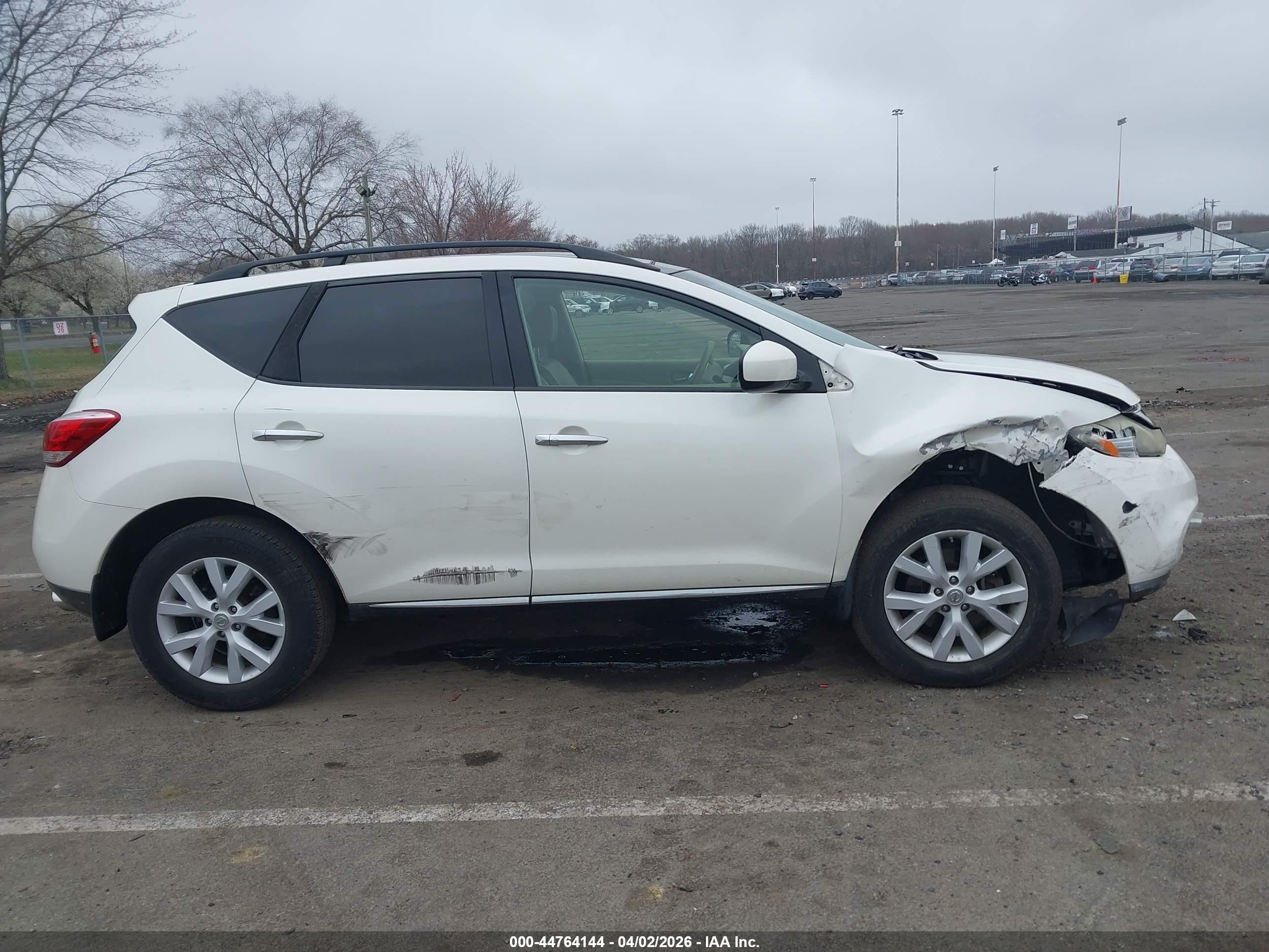 2012 Nissan Murano Sl Белый vin: JN8AZ1MW2CW223614