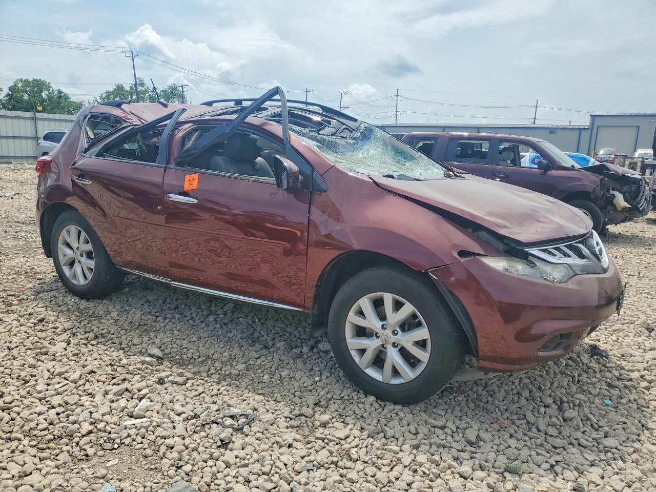 2012 Nissan Murano S/sl/le Burgundy vin: JN8AZ1MW2CW224021