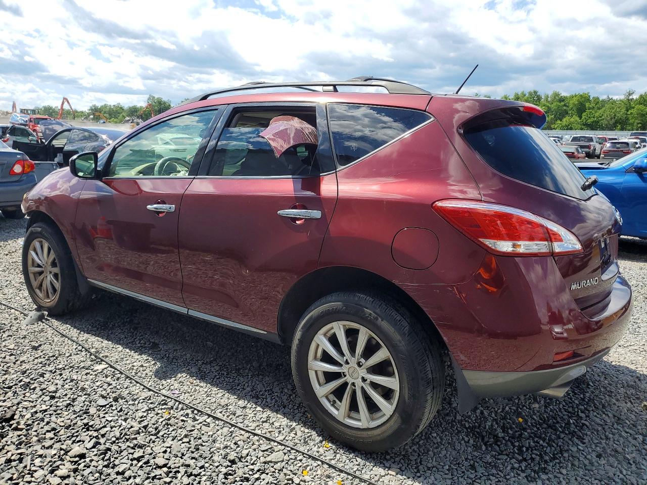 2012 Nissan Murano S Burgundy vin: JN8AZ1MW2CW230448