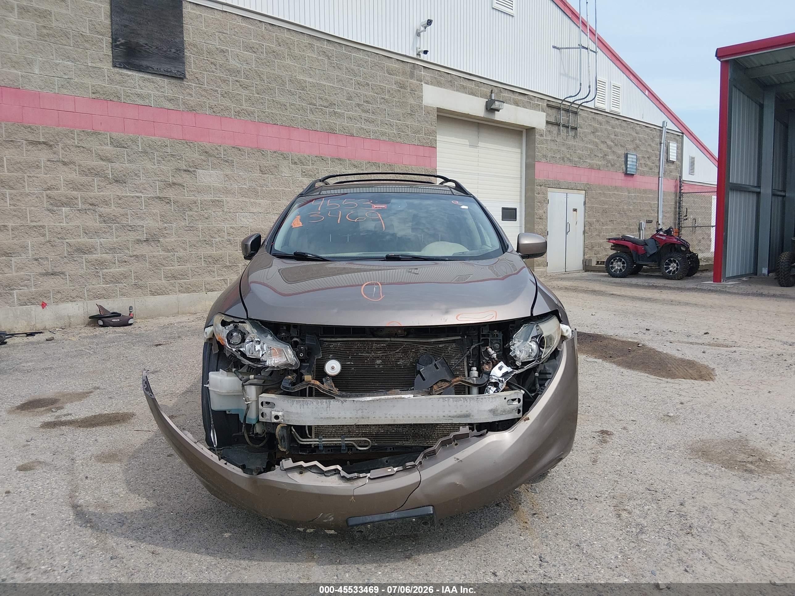 2012 Nissan Murano Sl Серый vin: JN8AZ1MW2CW232510