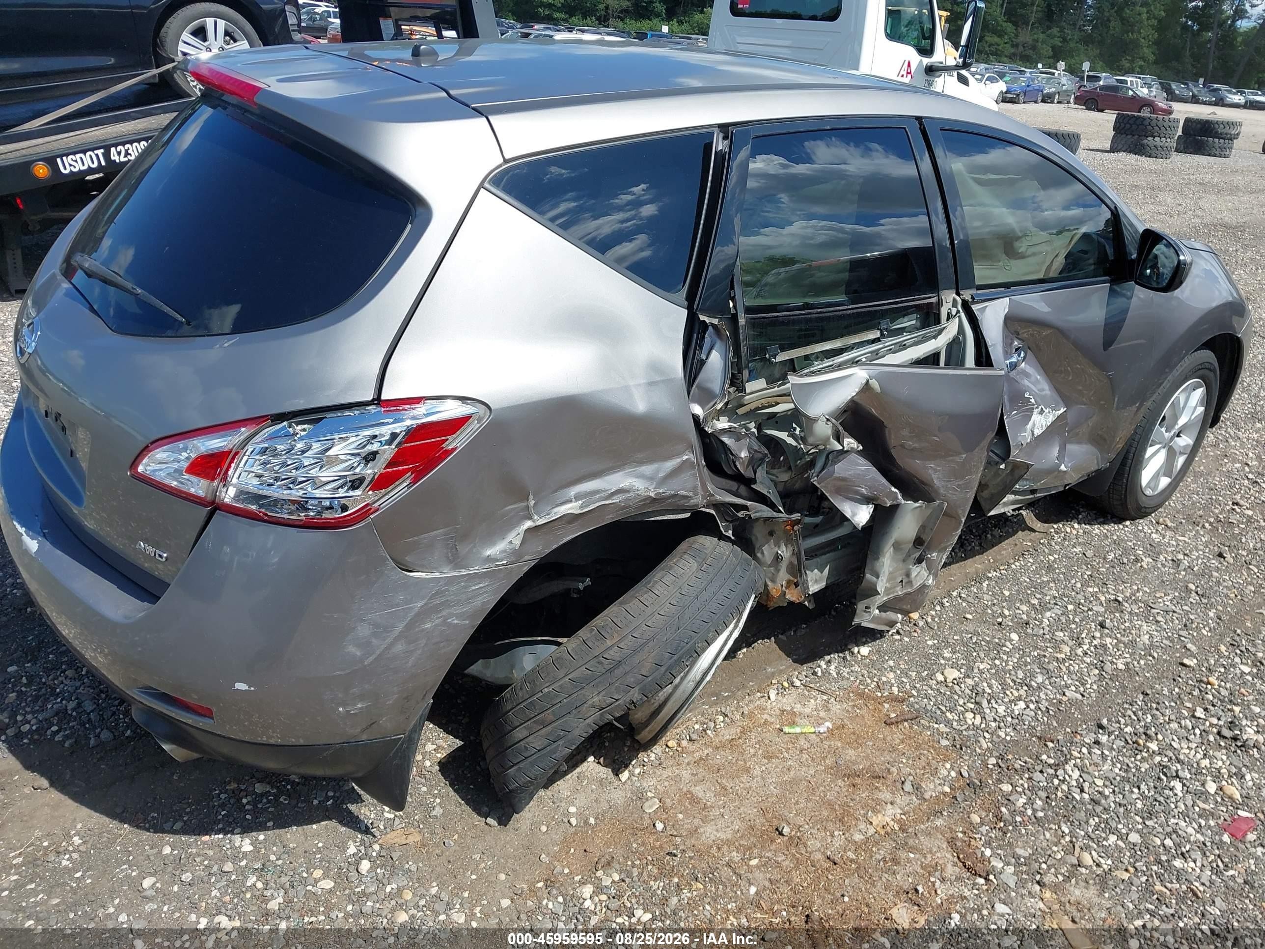 2012 Nissan Murano S Gray vin: JN8AZ1MW2CW239036