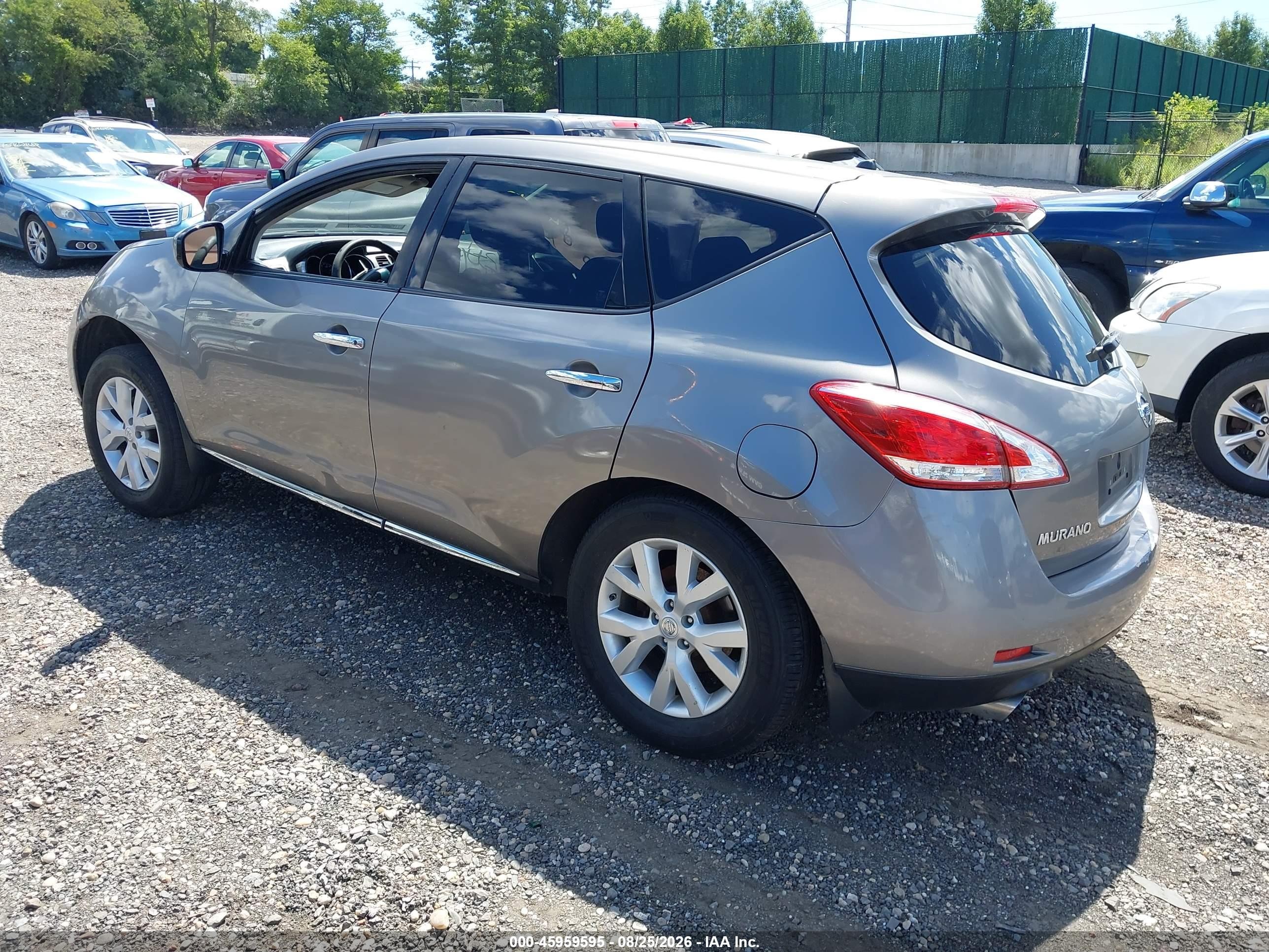 2012 Nissan Murano S Gray vin: JN8AZ1MW2CW239036